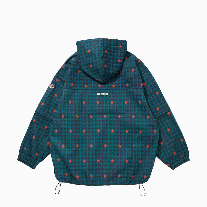 ICECREAM WAFFLE 2WAY HALF ZIP SHIRT JACKET