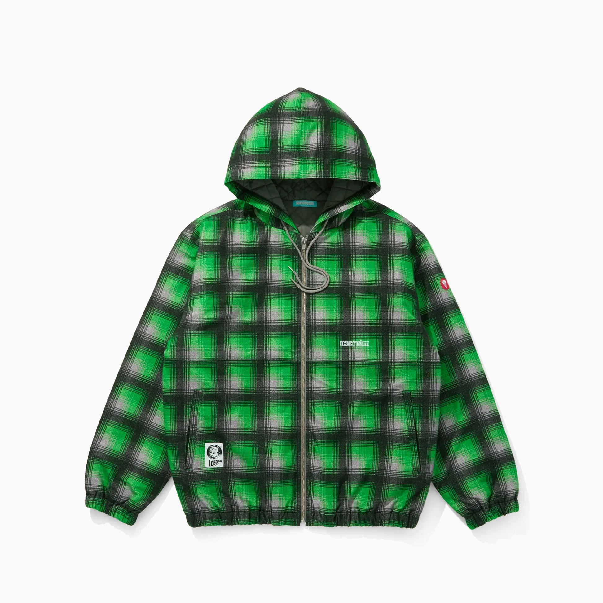 ICECREAM EMBROIDERED LOGO ZIP HOODIE