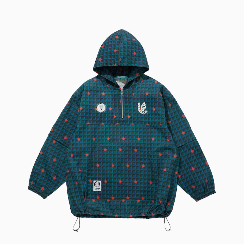 ICECREAM WAFFLE 2WAY HALF ZIP SHIRT JACKET
