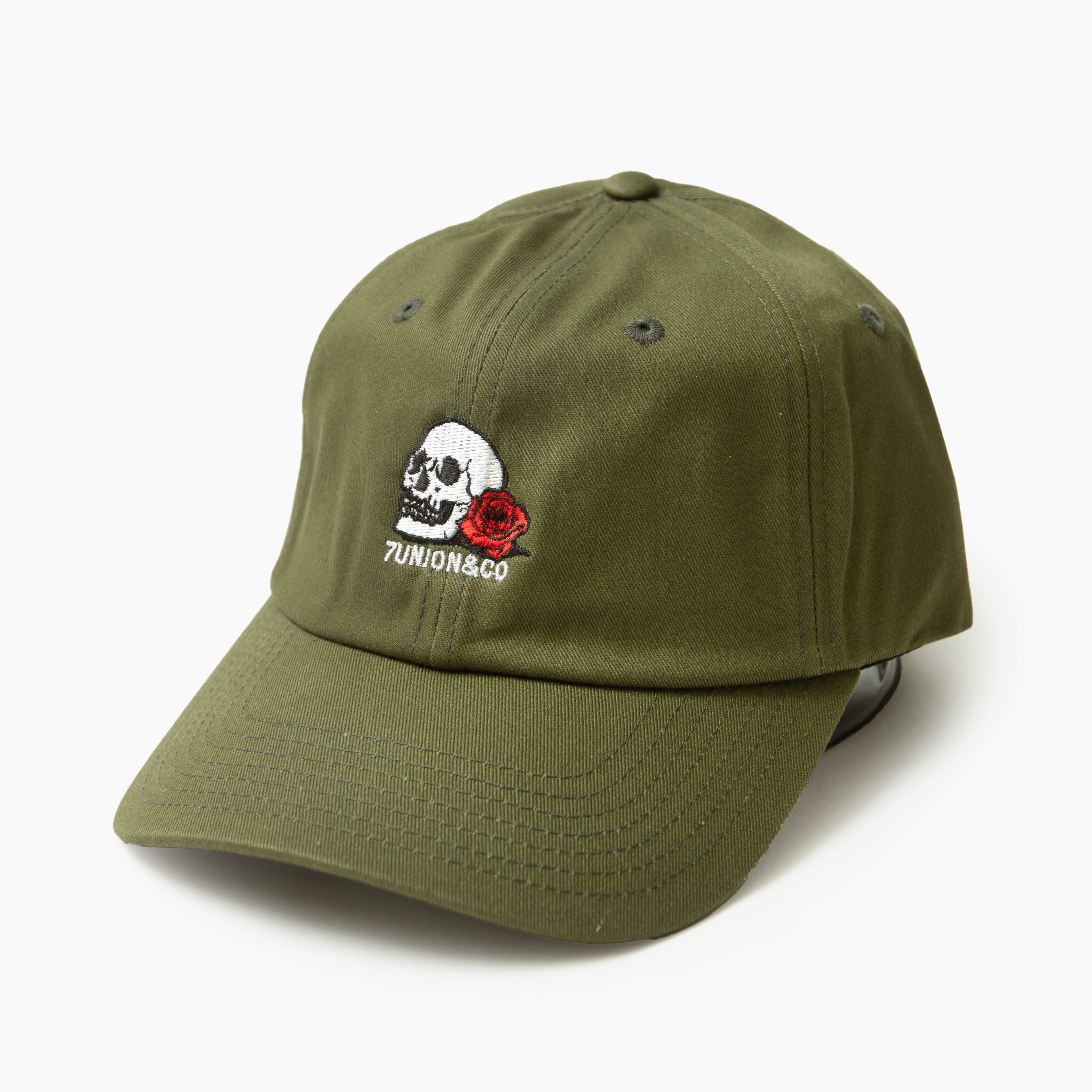 7UNION SKULL&ROSE CAP