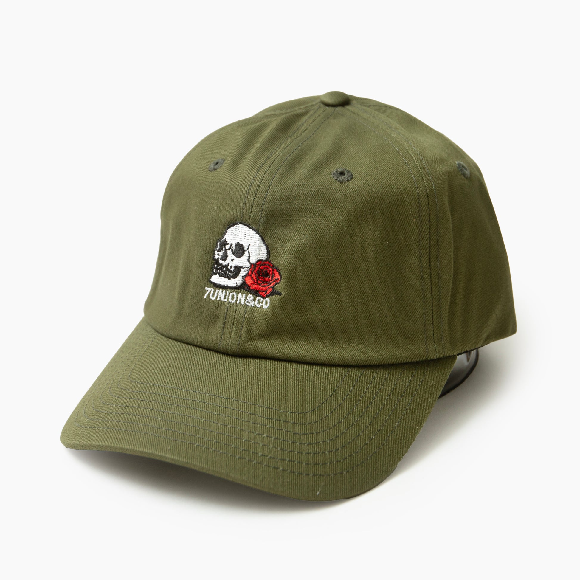 7UNION SKULL&ROSE CAP