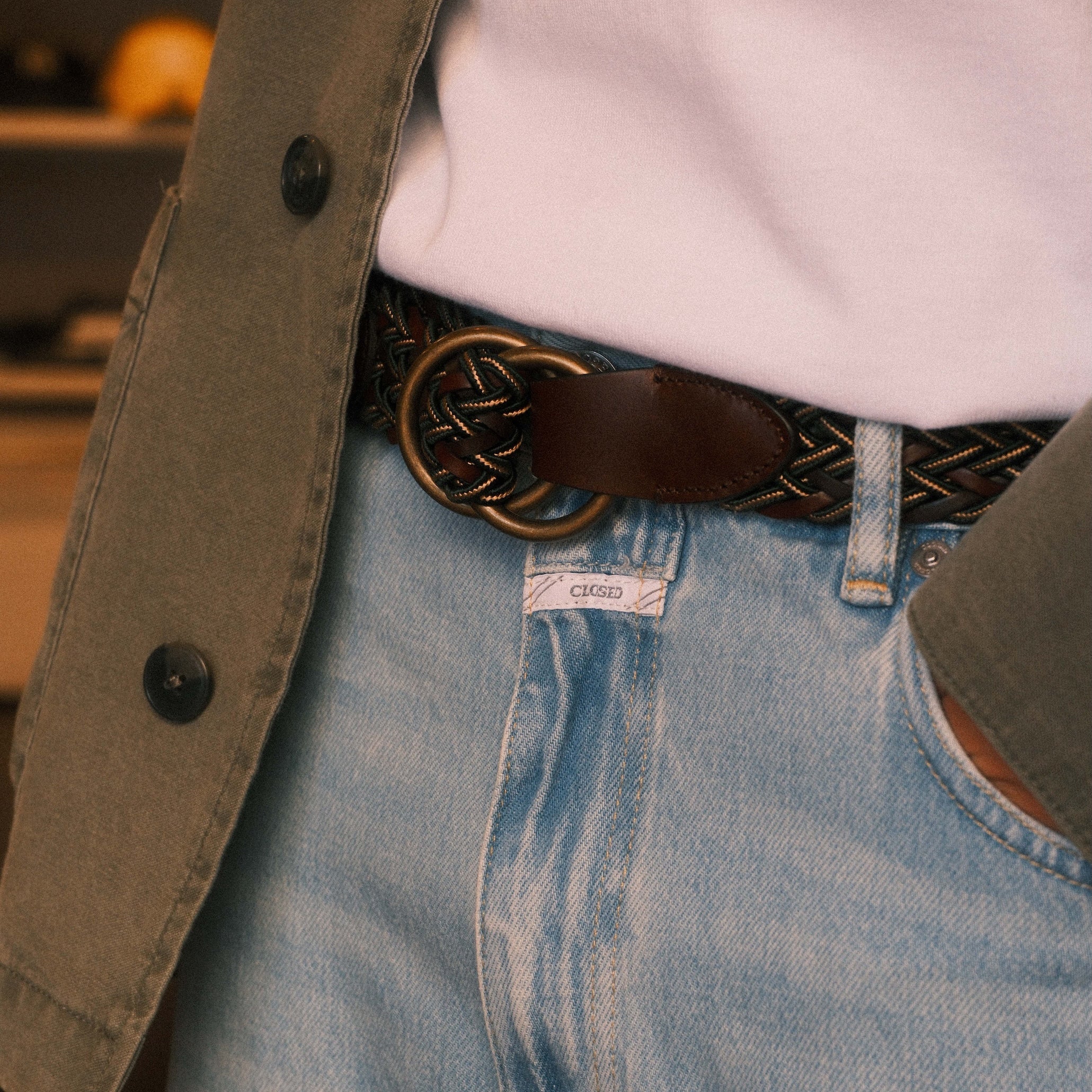 ADRIANO MENEGHETTI × SURKU 別注 メッシュリングベルト