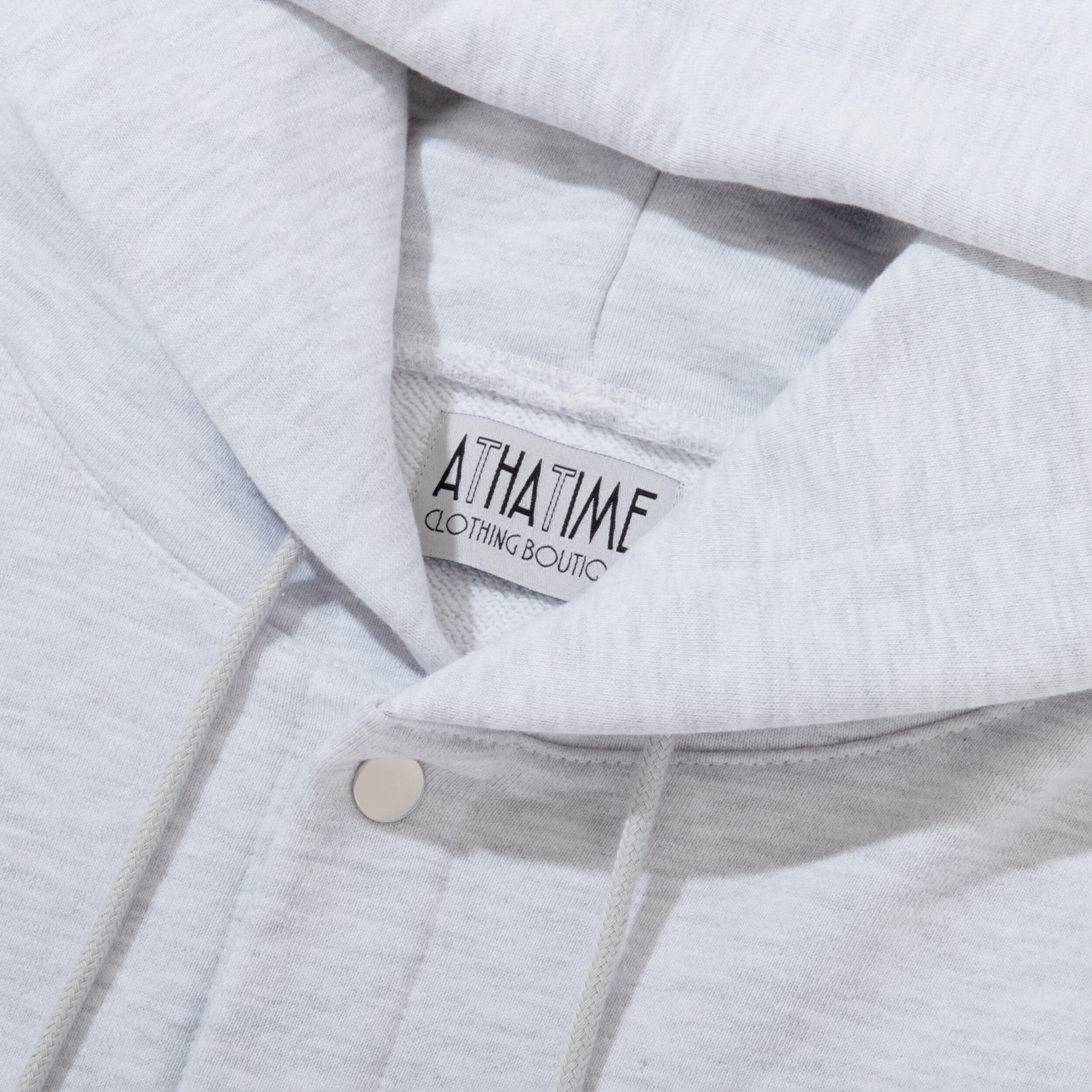 ATHATIME CLOTHING BOUTIQUE SNAP HOODIE SWEAT