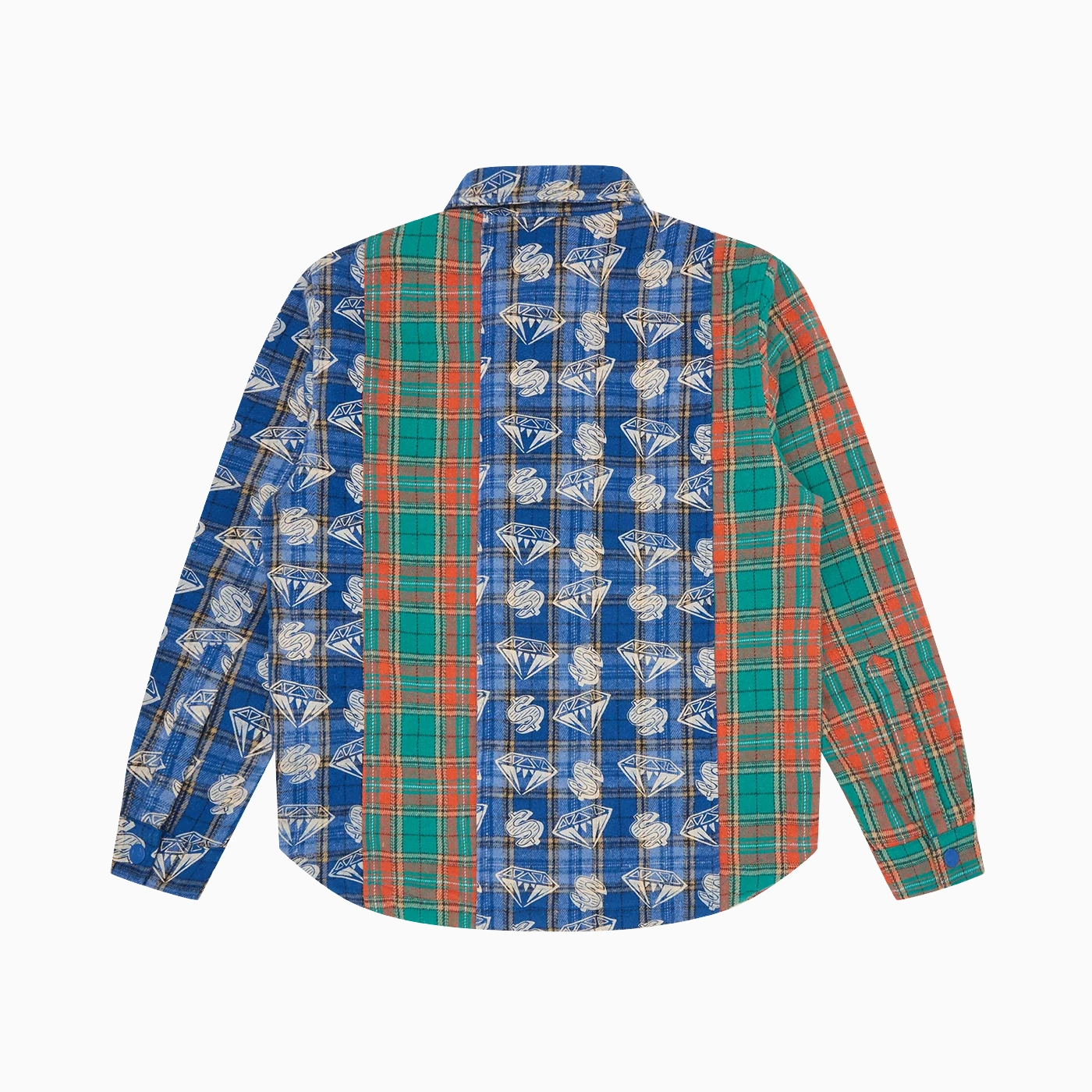 Billionaire boys club EU DIAMONDS & DOLLARS CHECK PADDED OVERSHIRT