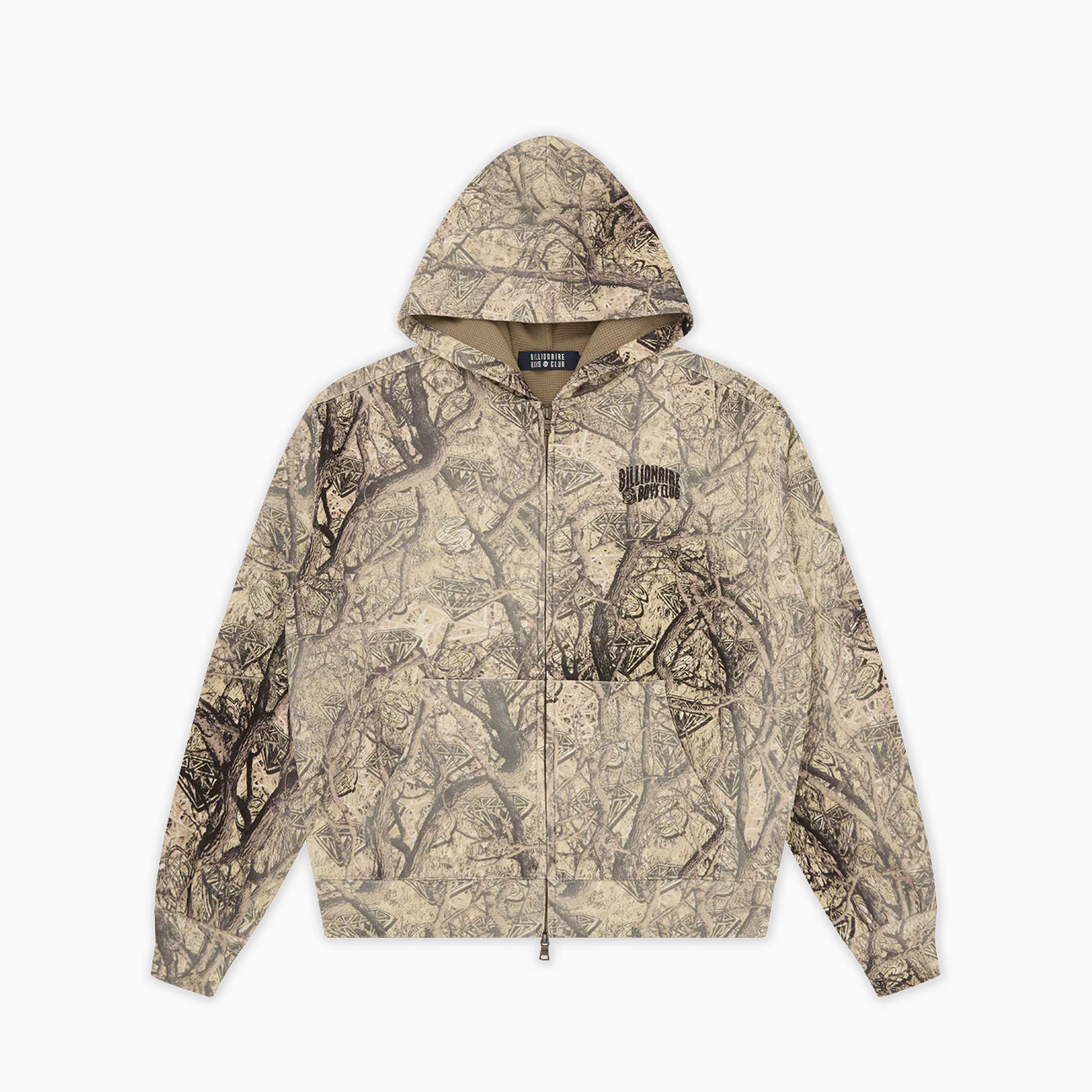 Billionaire boys club EU DIAMONDS & DOLLARS CAMO OVERSIZED ZIP THROUGH