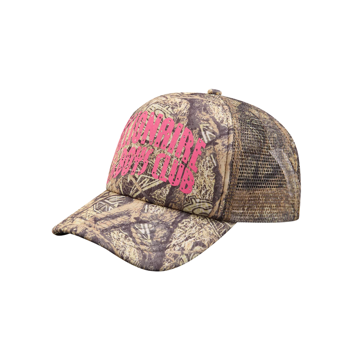 Billionaire boys club EU DIAMONDS & DOLLARS TREE CAMO ARCH LOGO TRUCKER CAP
