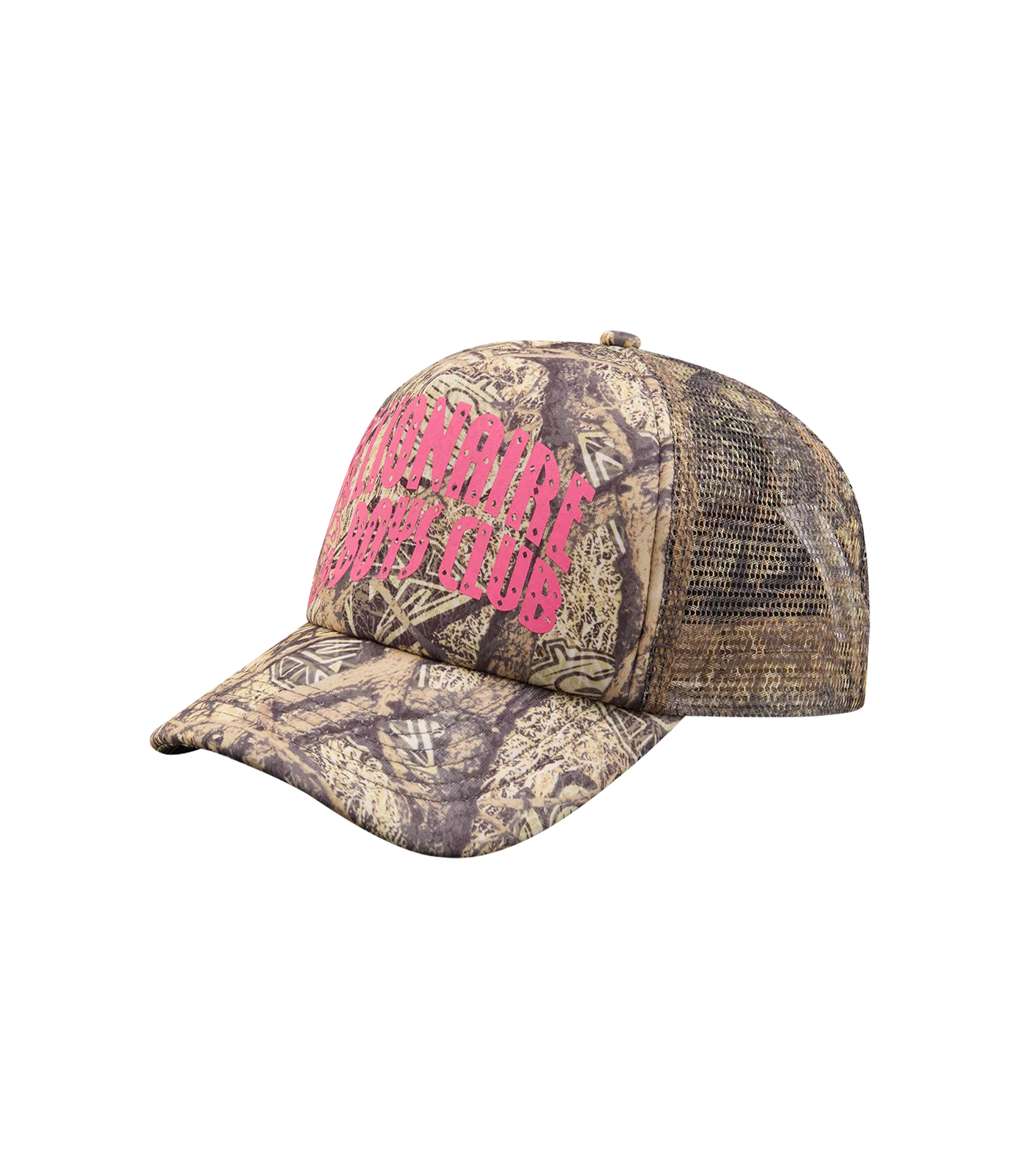 Billionaire boys club EU DIAMONDS & DOLLARS TREE CAMO ARCH LOGO TRUCKER CAP