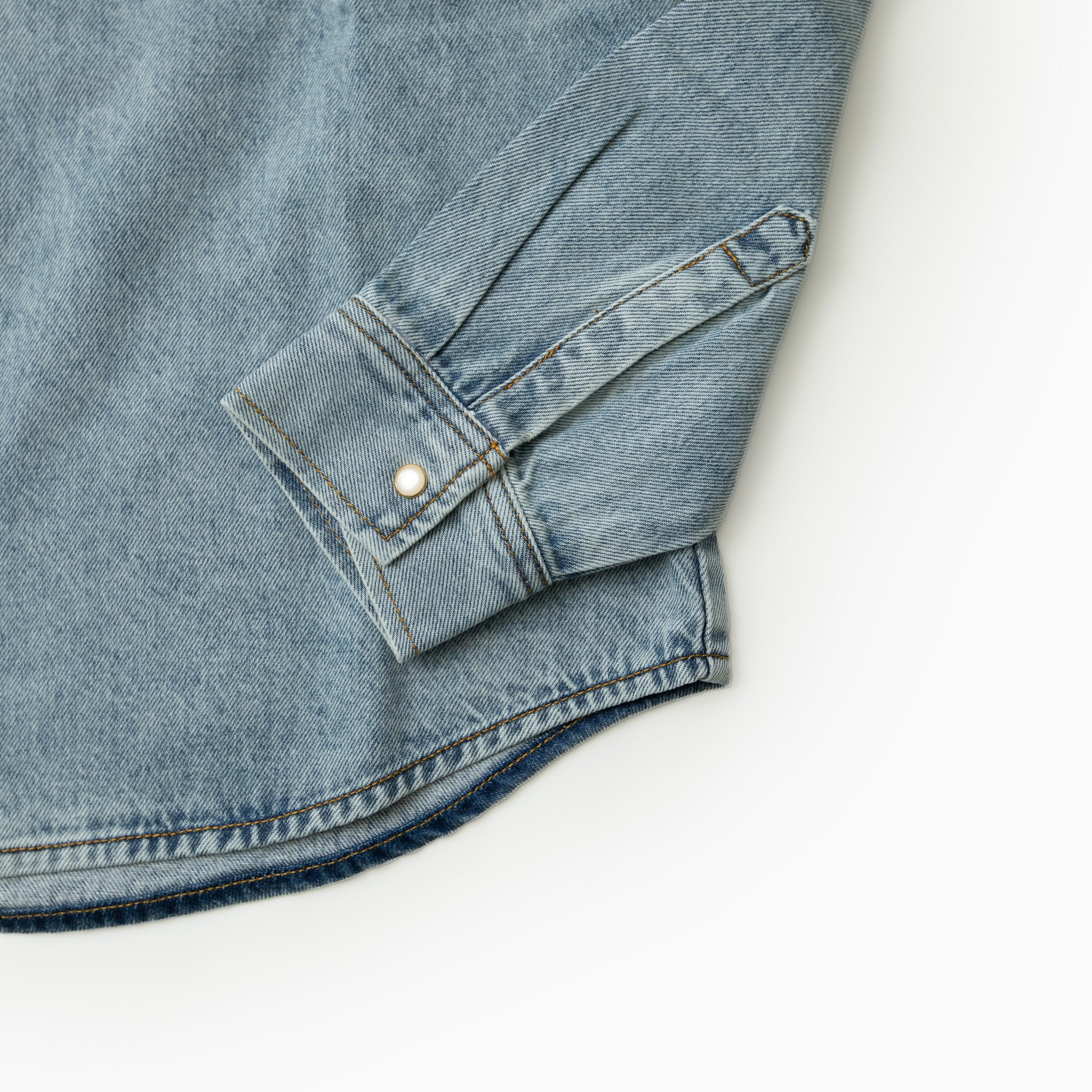 Billionaire boys club EU FADED ARCH LOGO LS DENIM SHIRT