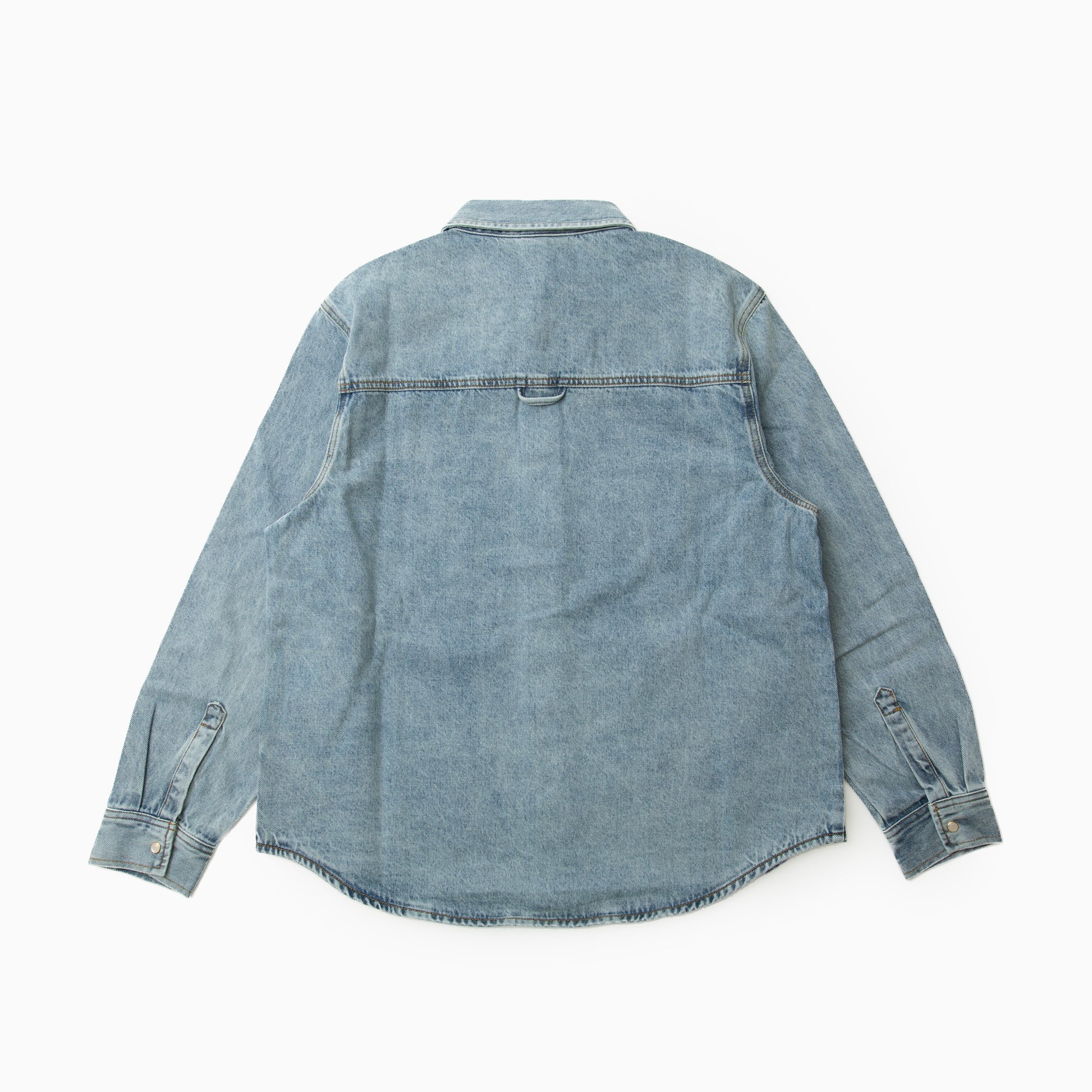 Billionaire boys club EU FADED ARCH LOGO LS DENIM SHIRT