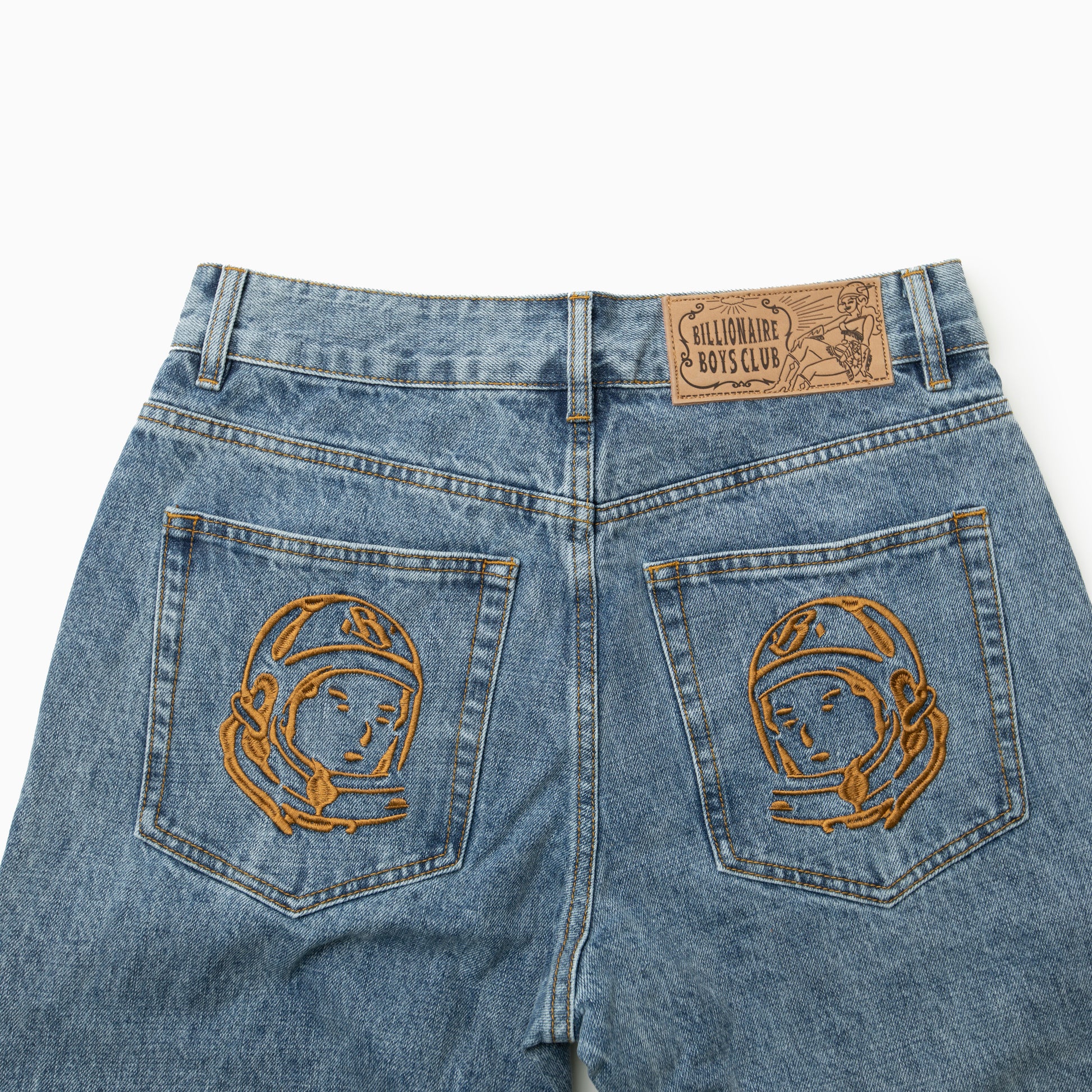 Billionaire boys club EU FADED ARCH LOGO LS DENIM PANTS