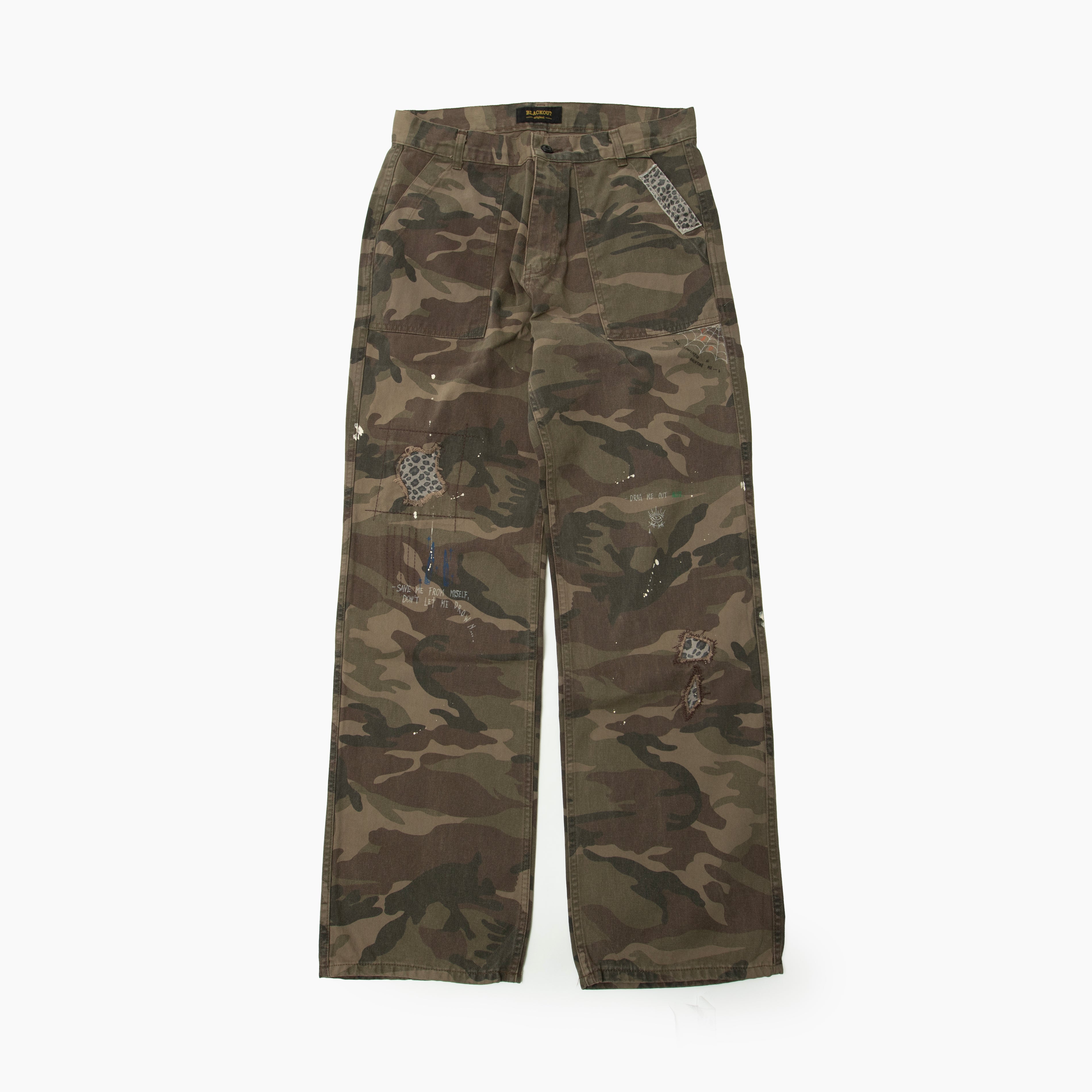 BLACKOUT scoop pants woodland BA26-SS1132
