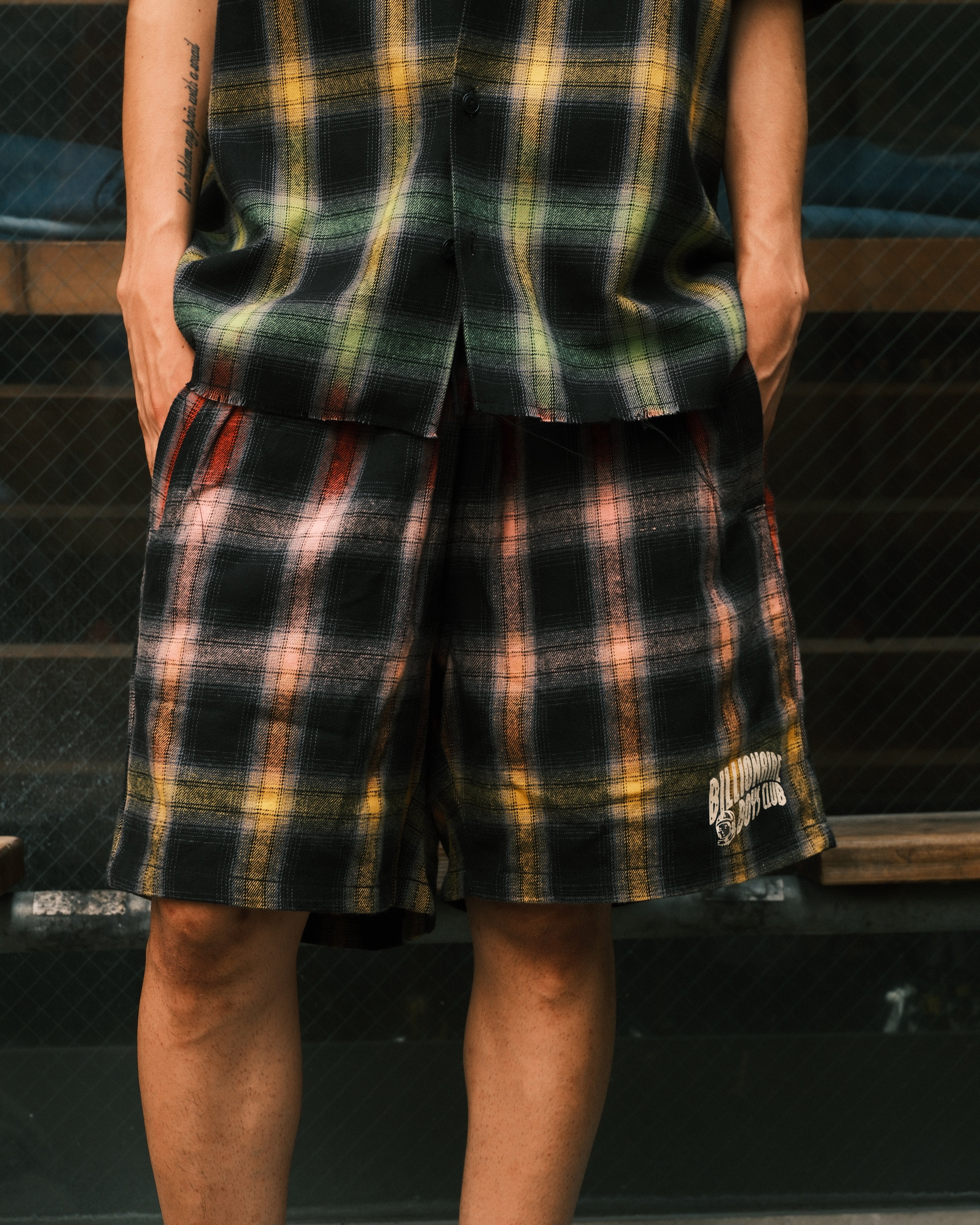 Billionaire Boys Club BB VINYLS RAW HEM SHORTS