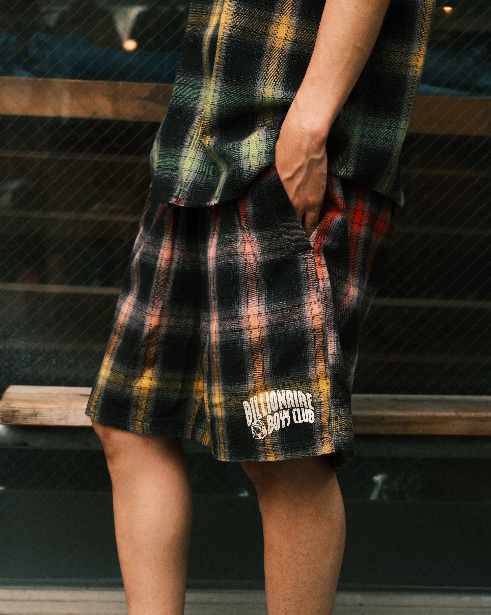 Billionaire Boys Club BB VINYLS RAW HEM SHORTS
