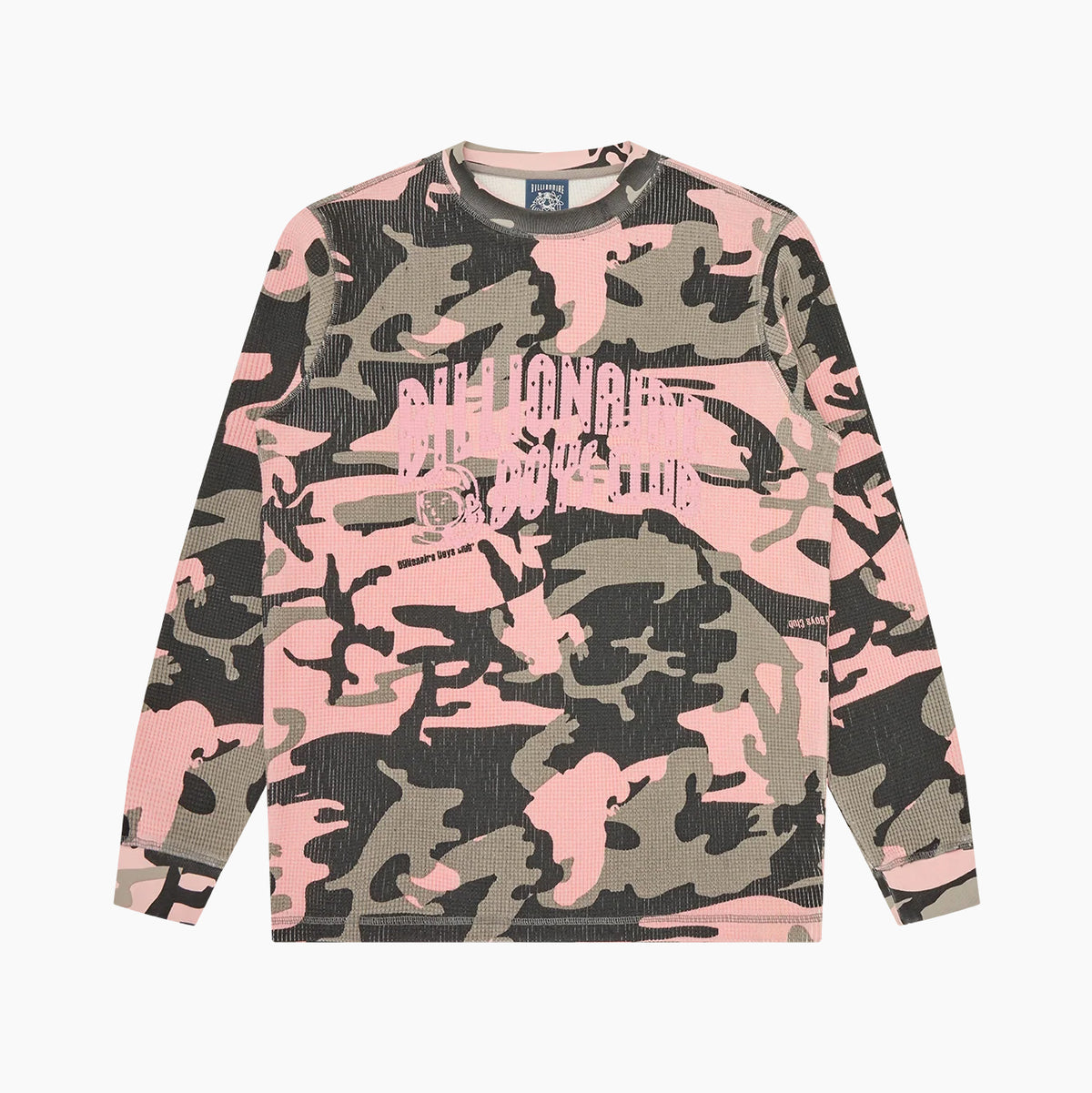 Billionaire Boys Club EU STENCIL ARCH LOGO WAFFLE LS T-SHIRT