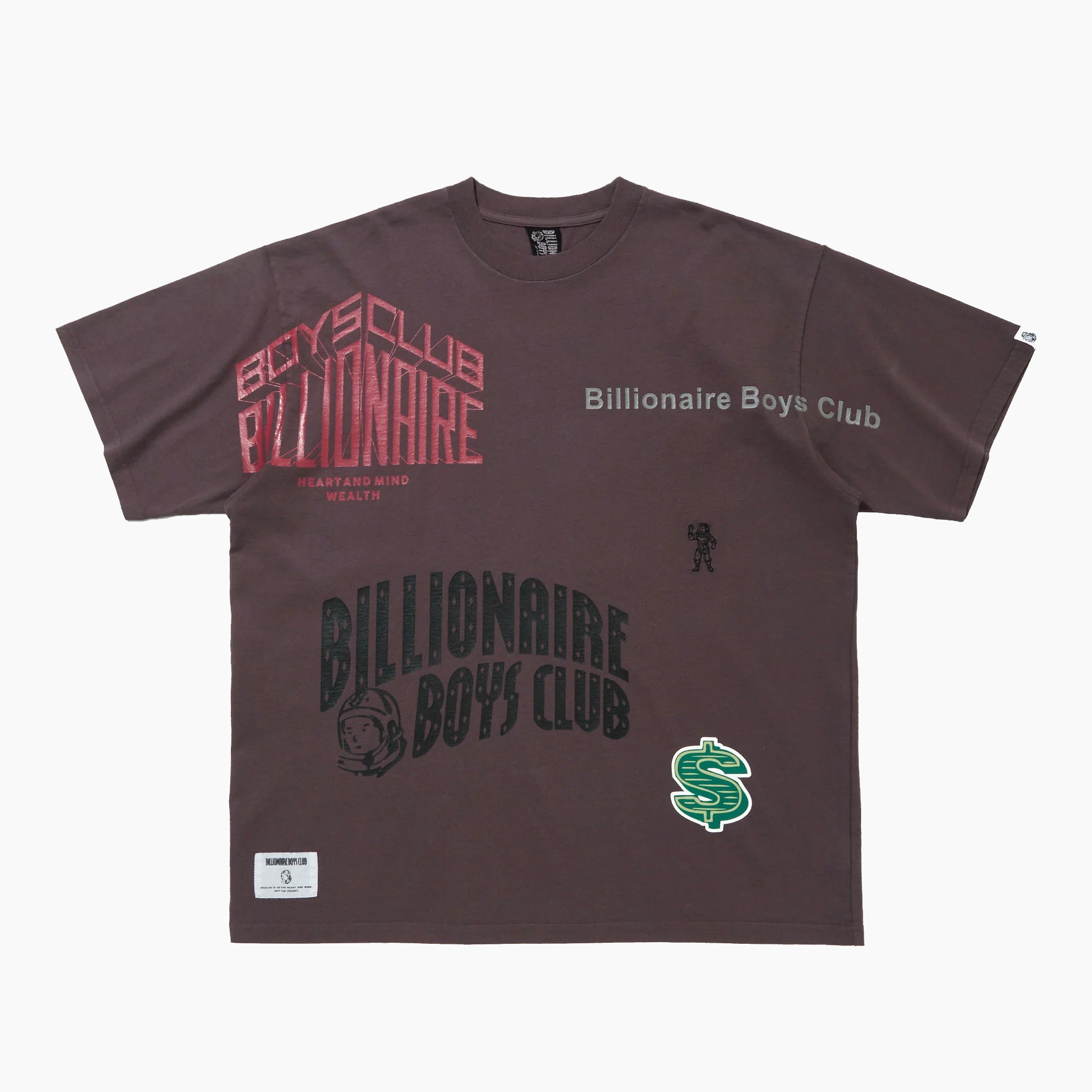 Billionaire Boys Club GARMENT DYE COTTON T-SHIRT SCRAP (Japan exclusive)