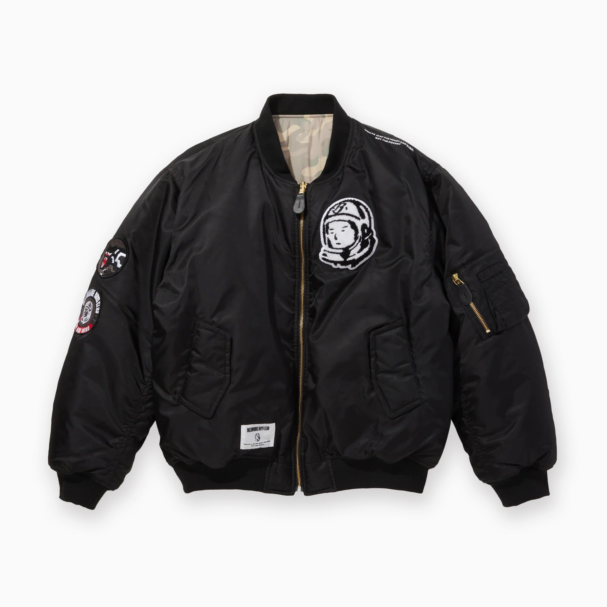 Billionaire boys club Japan exclusive REVERSIBLE NYLON MA-1