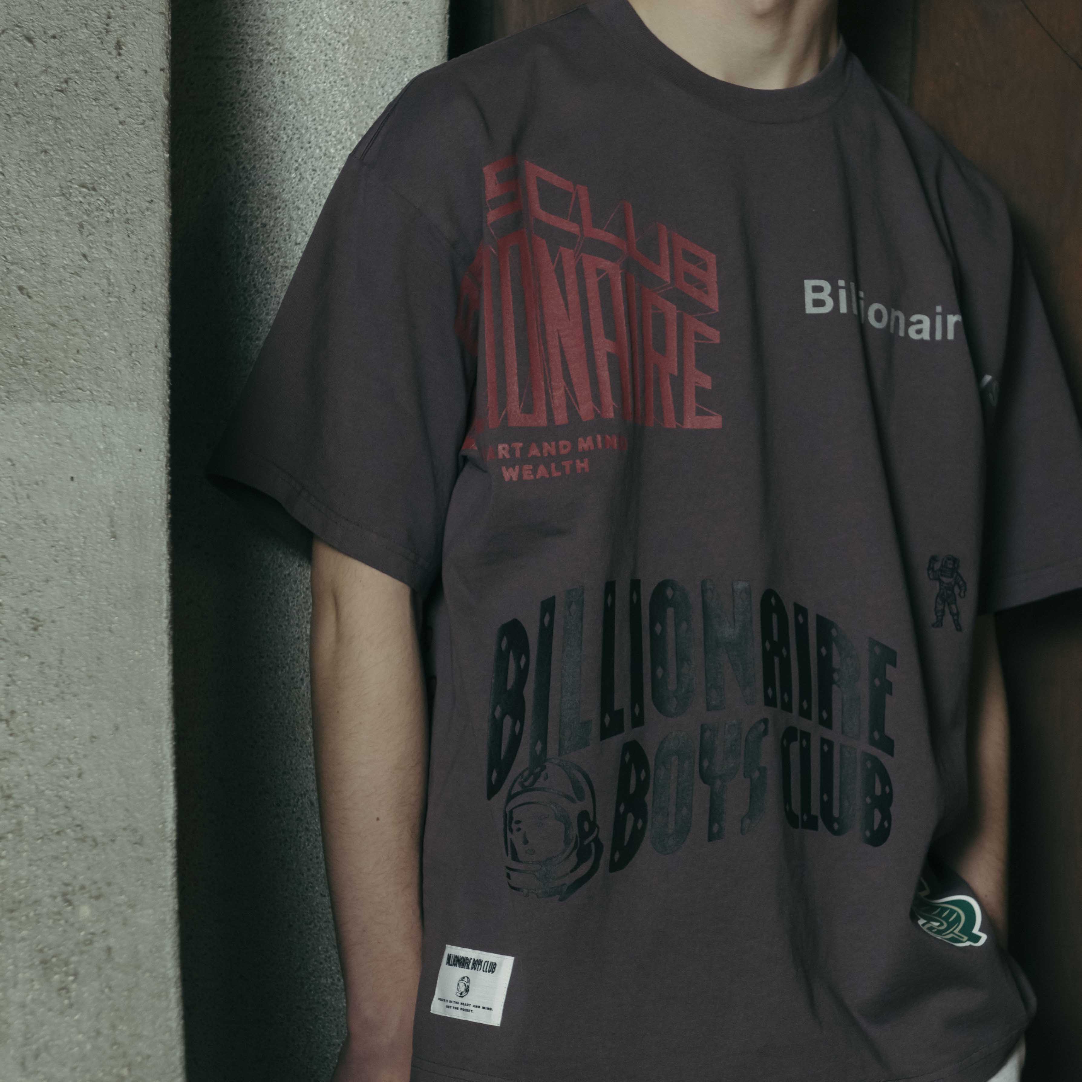 Billionaire Boys Club GARMENT DYE COTTON T-SHIRT SCRAP (Japan exclusive)