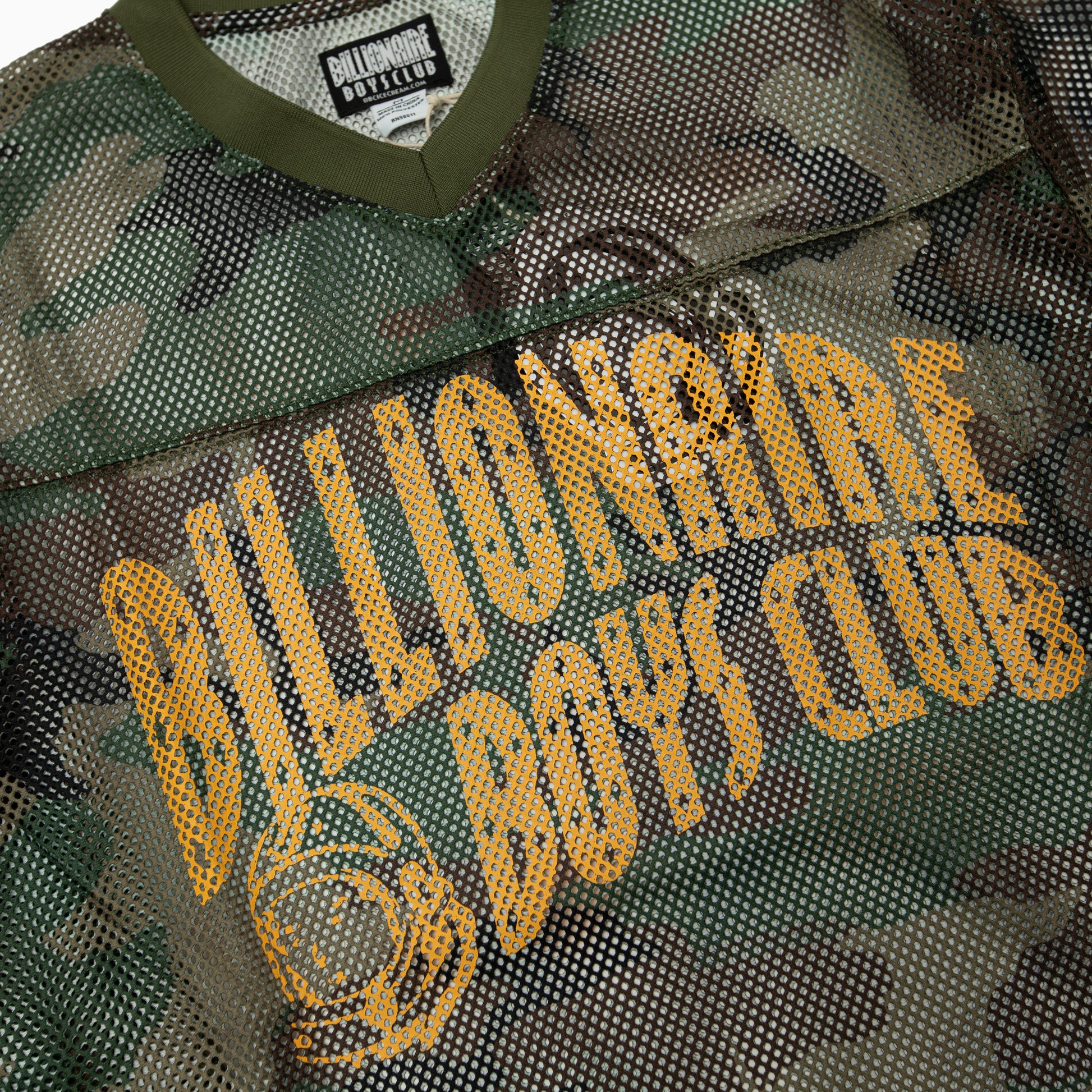 Billionaire boys club BB CAMO CURVE BOXY FIT FOOTBALL JERSEY