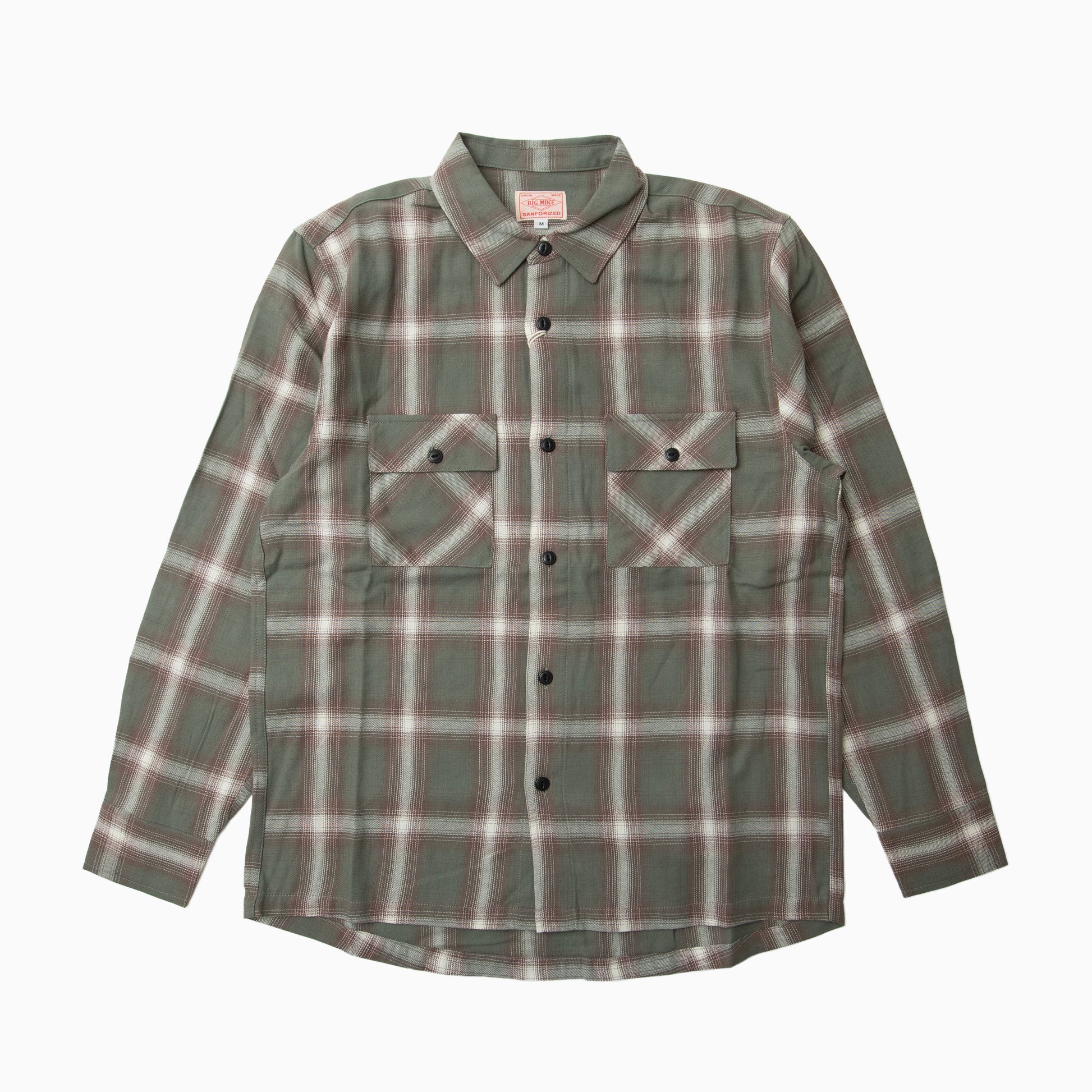 BIG MIKE ライトフランネルL/S シャツ