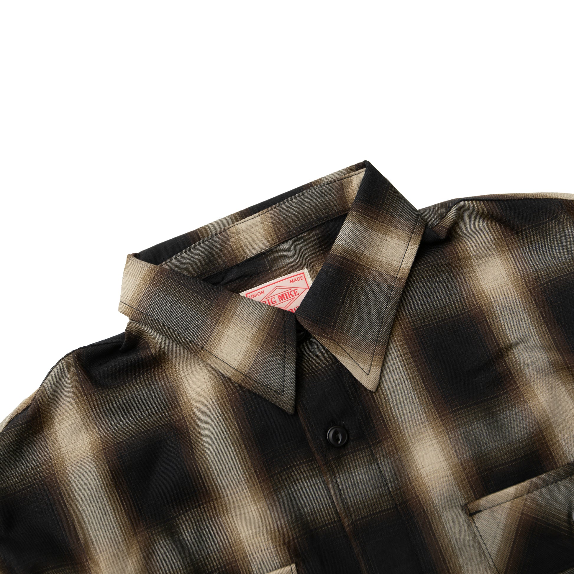 BIG MIKE Rayon Mix Ombre Slit L/S Shirts