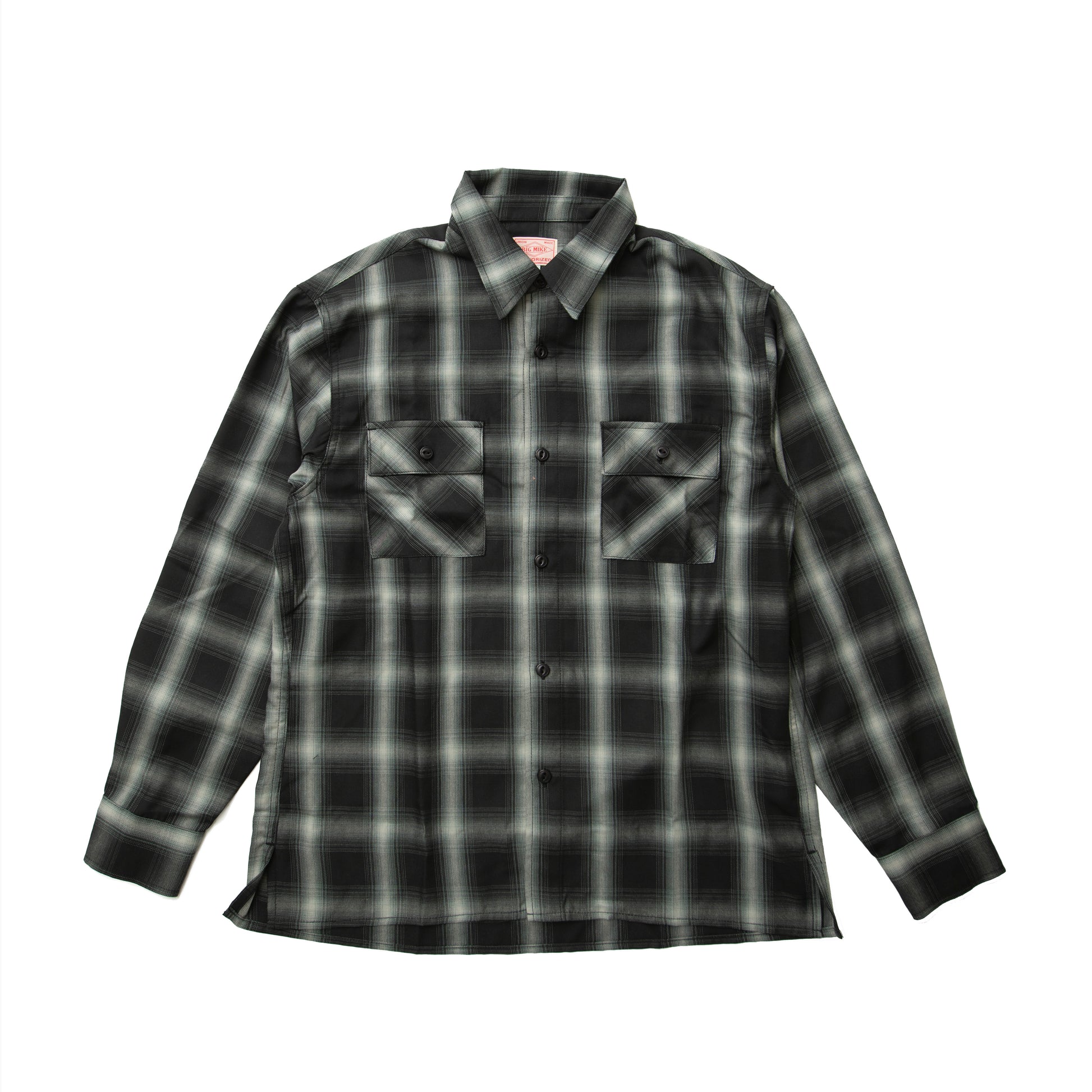 BIG MIKE Rayon Mix Ombre Slit L/S Shirts