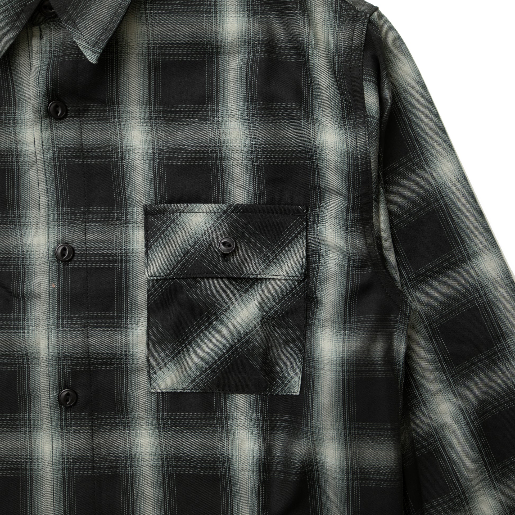 BIG MIKE Rayon Mix Ombre Slit L/S Shirts