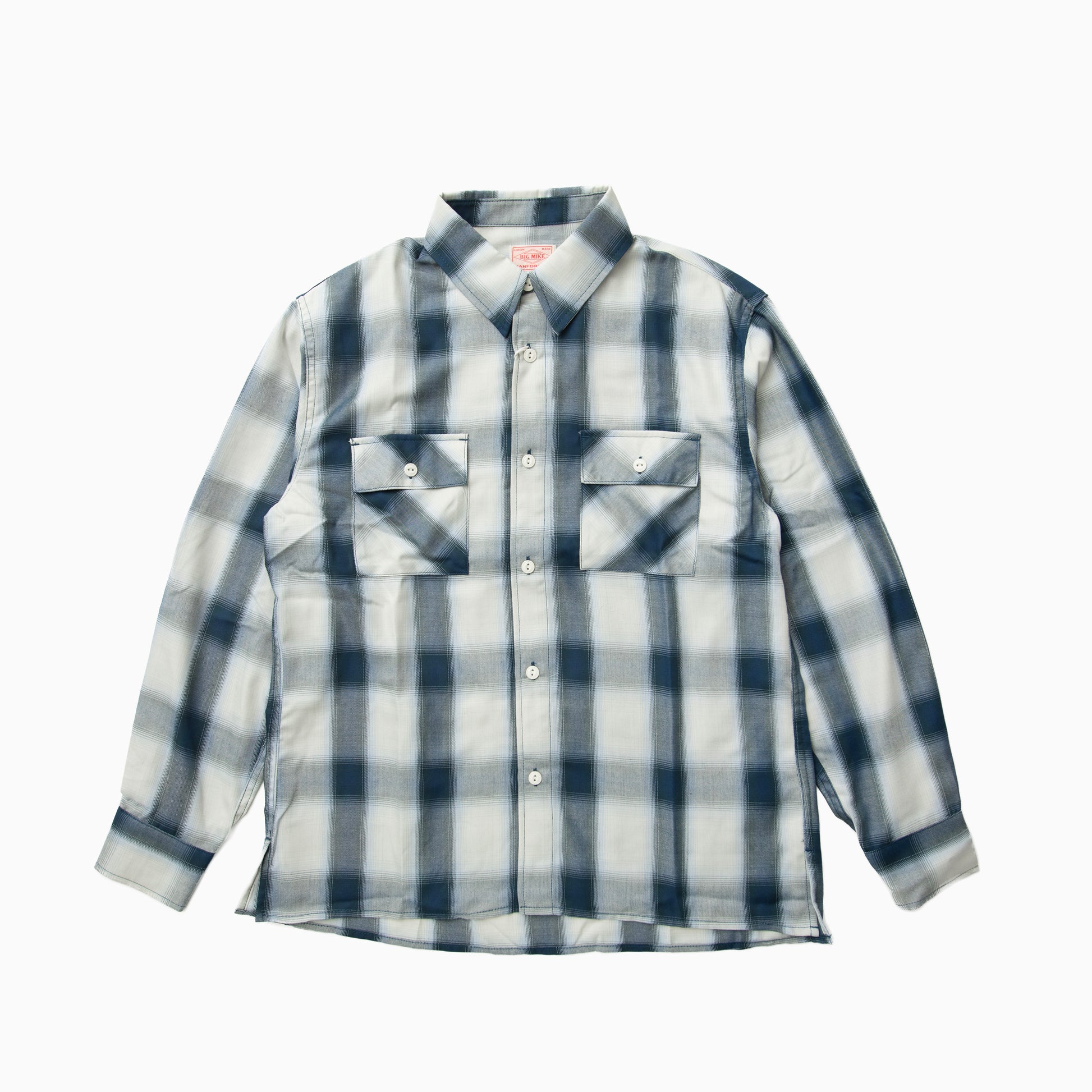 BIG MIKE Rayon Mix Ombre Slit L/S Shirts