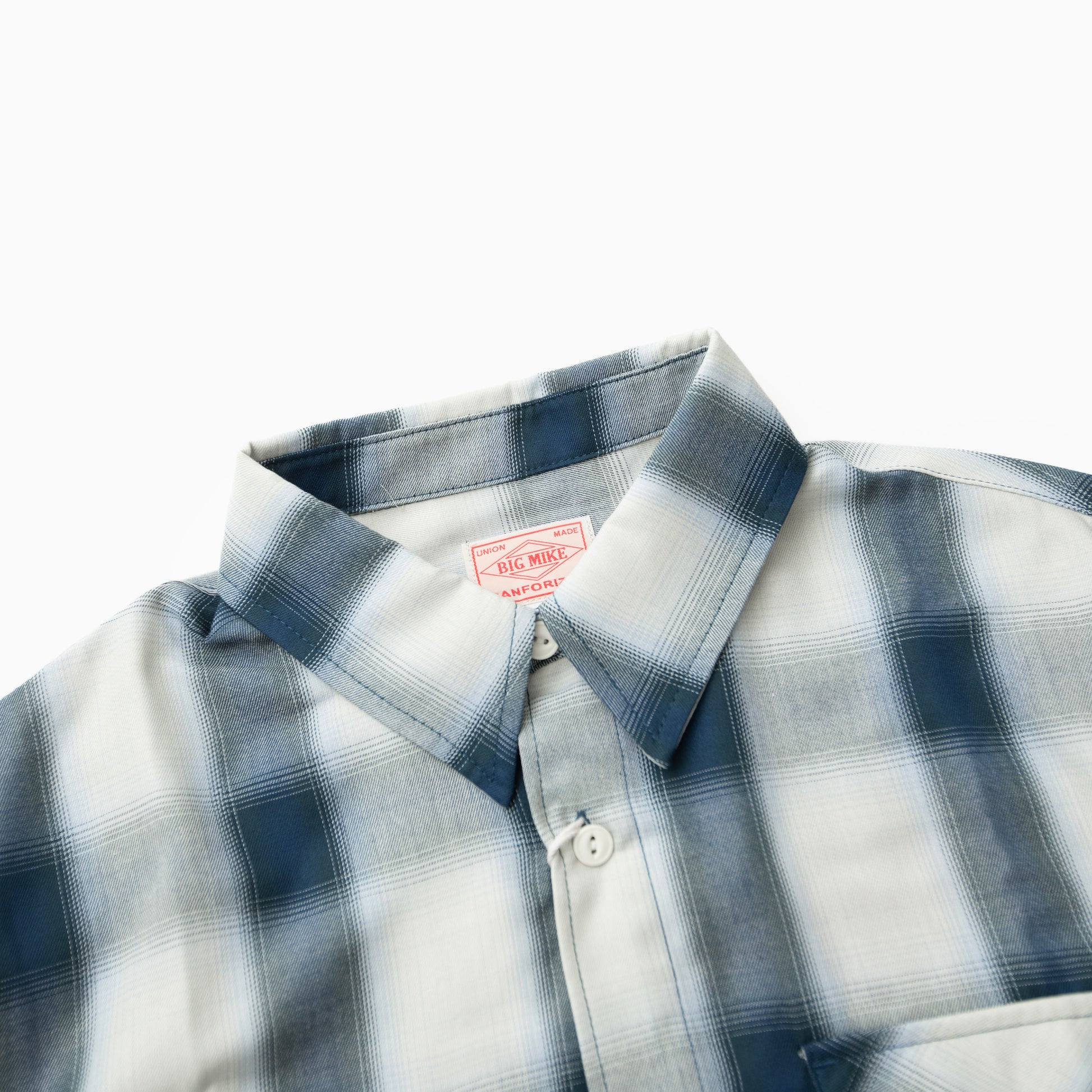 BIG MIKE Rayon Mix Ombre Slit L/S Shirts