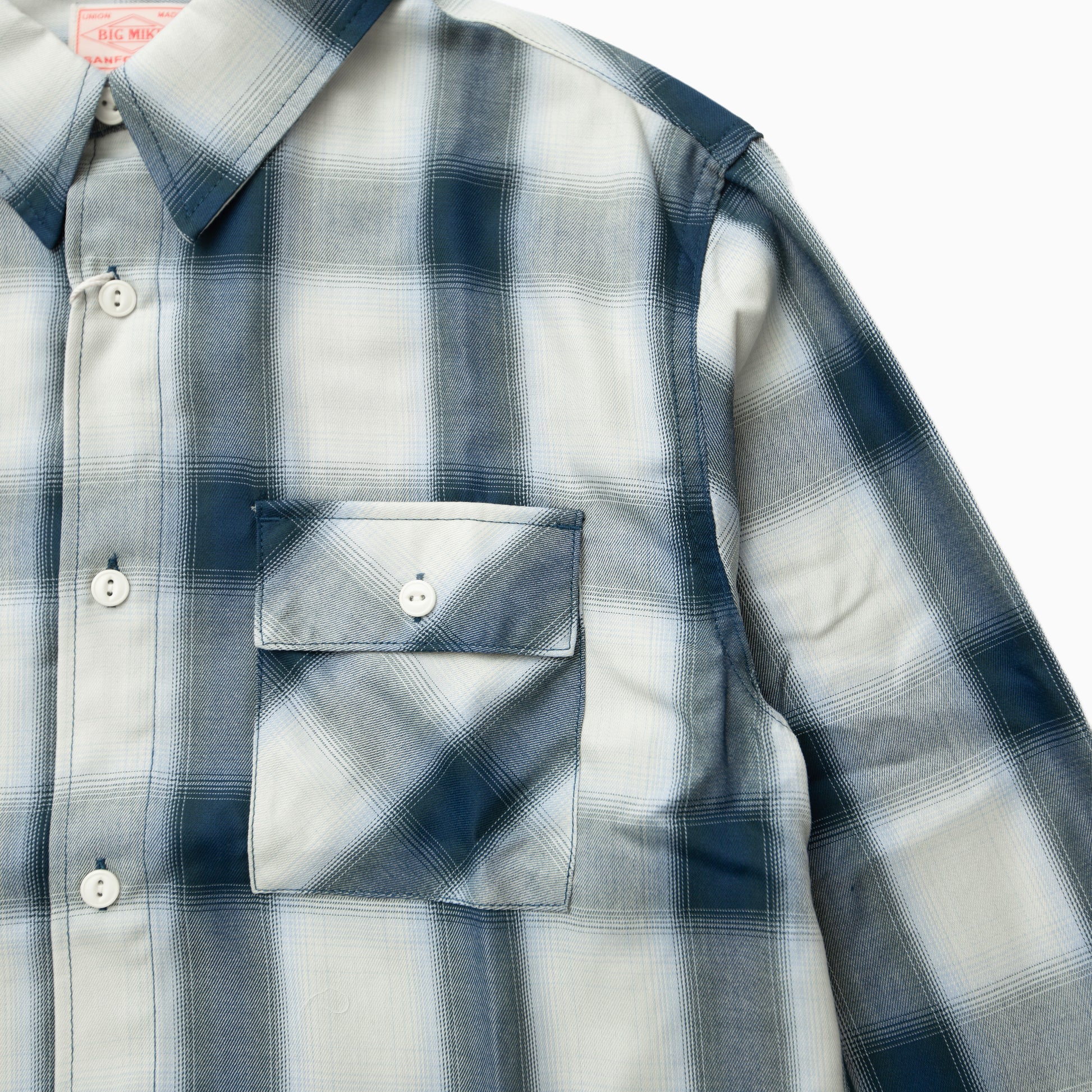 BIG MIKE Rayon Mix Ombre Slit L/S Shirts