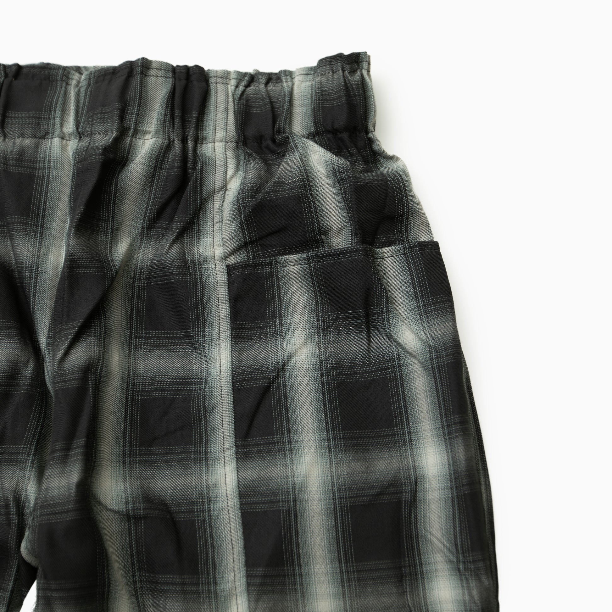 BIG MIKE Rayon Mix Ombre Easy Pants｜BLK×WHT - 102617601
