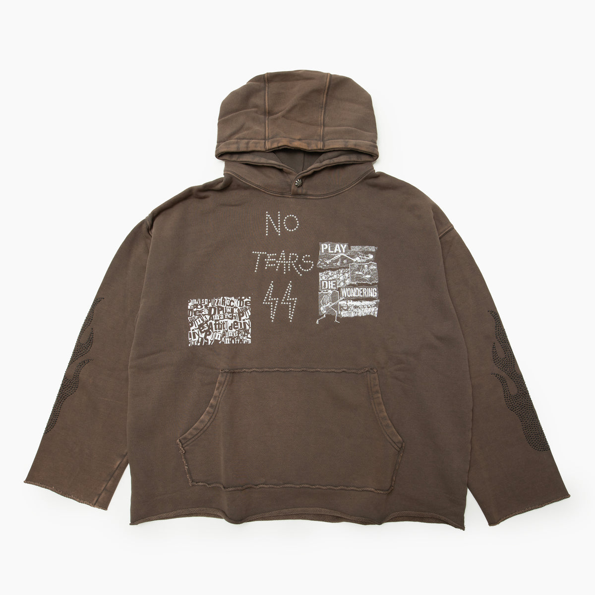 BLACKOUT Ghost note hoodie/BROWN