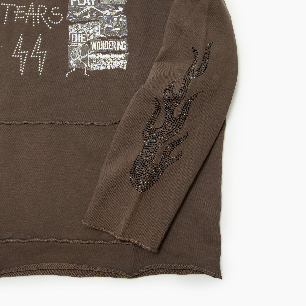 BLACKOUT Ghost note hoodie/BROWN