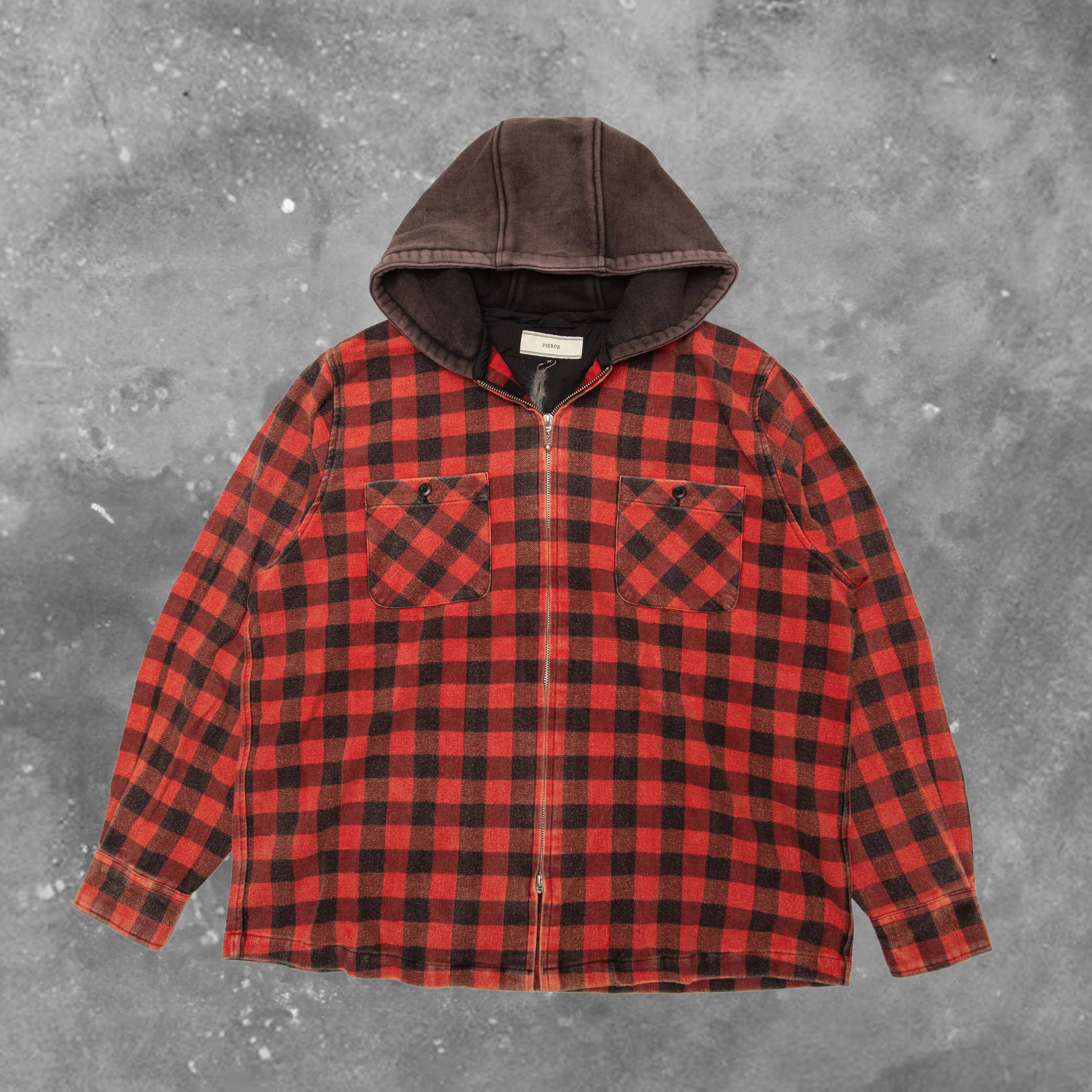 BLACKOUT GRAZE ZIP SHIRT HOODIE