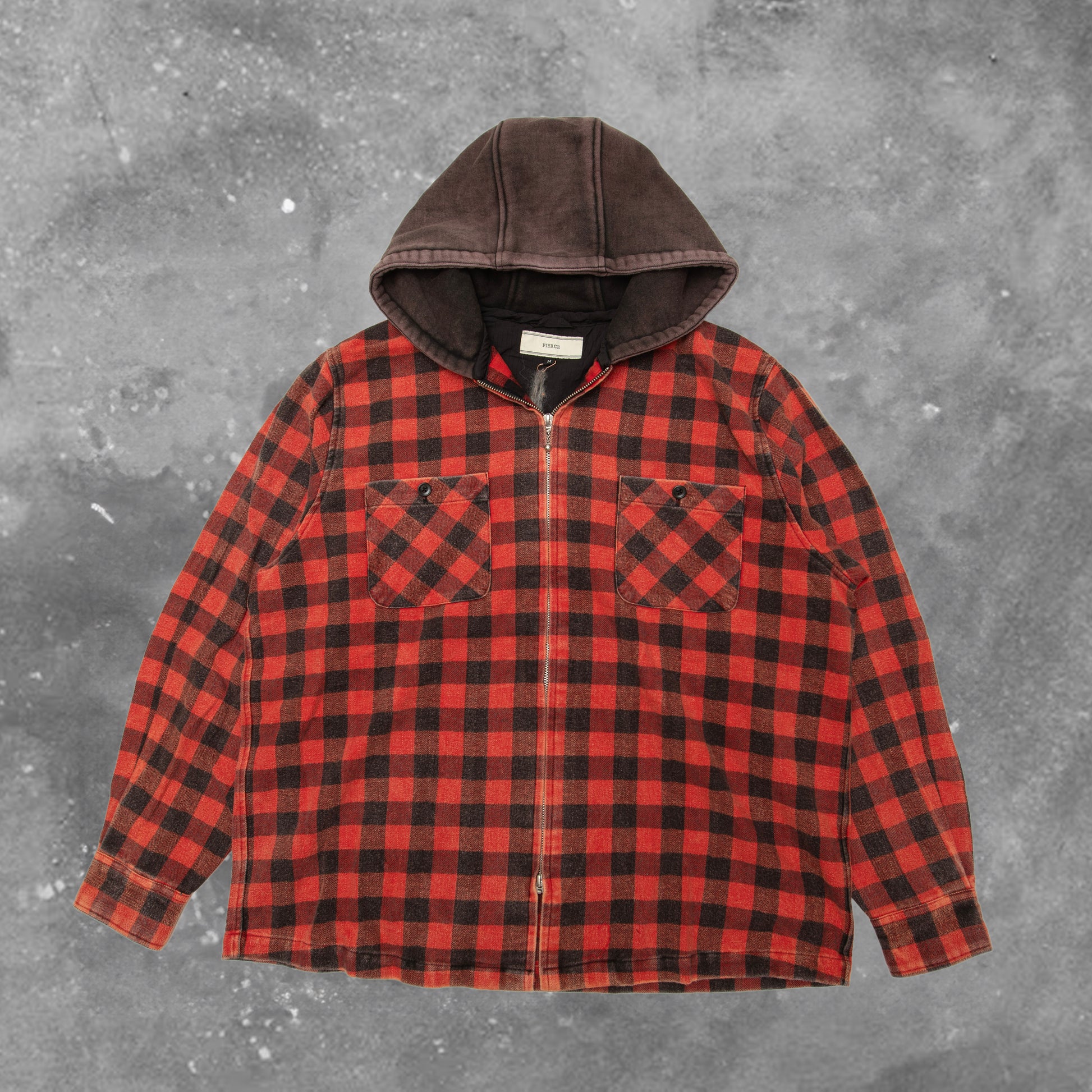 BLACKOUT GRAZE ZIP SHIRT HOODIE