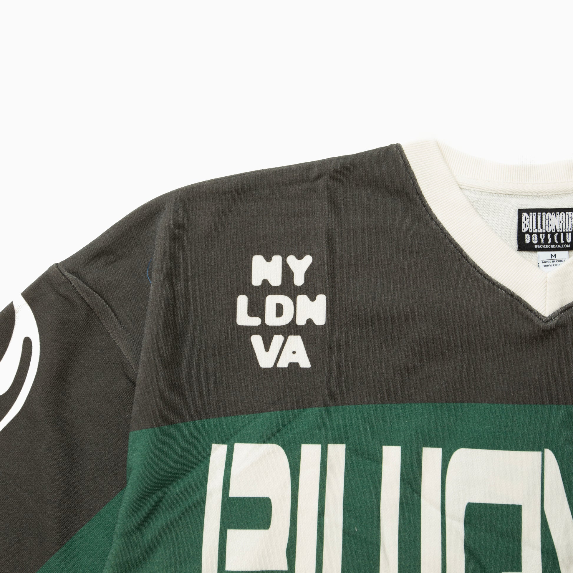 Billionaire boys club BB BLITZ OVERSIZED WASHED FOOTBALL JERSEY