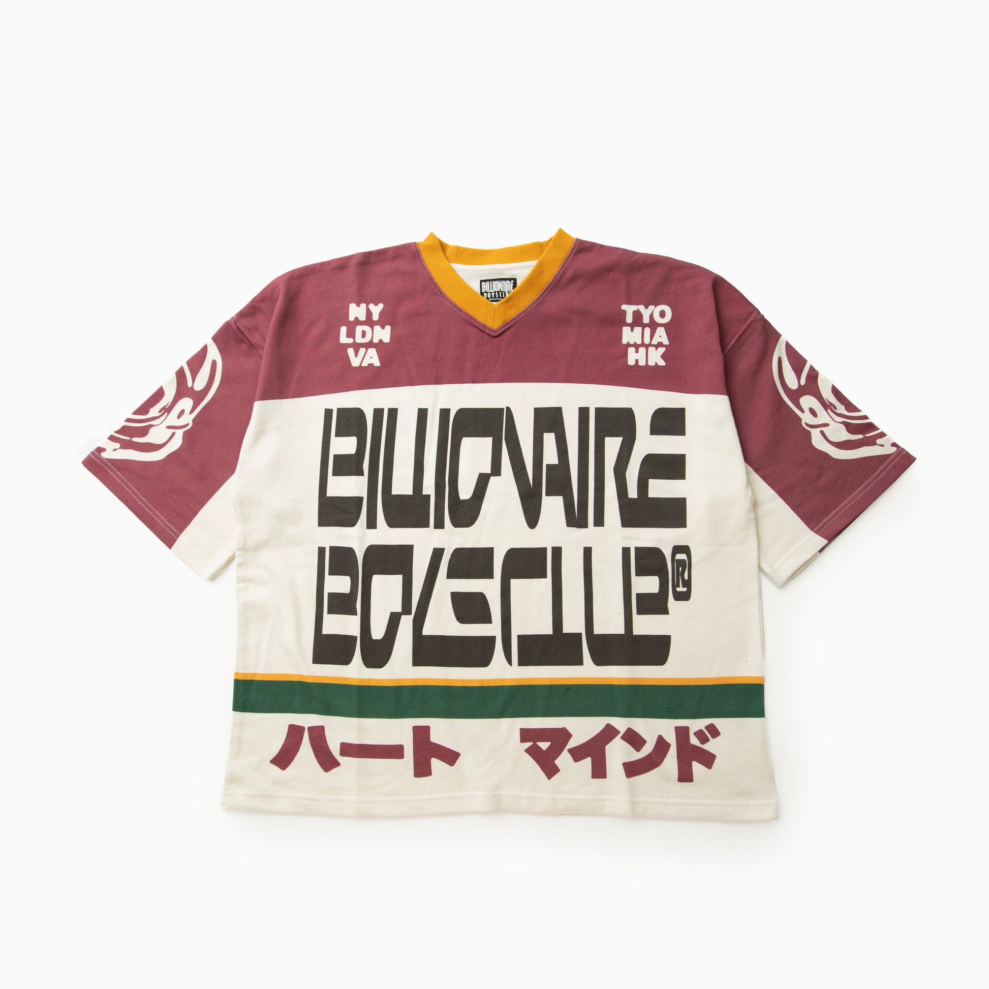 Billionaire boys club BB BLITZ OVERSIZED WASHED FOOTBALL JERSEY