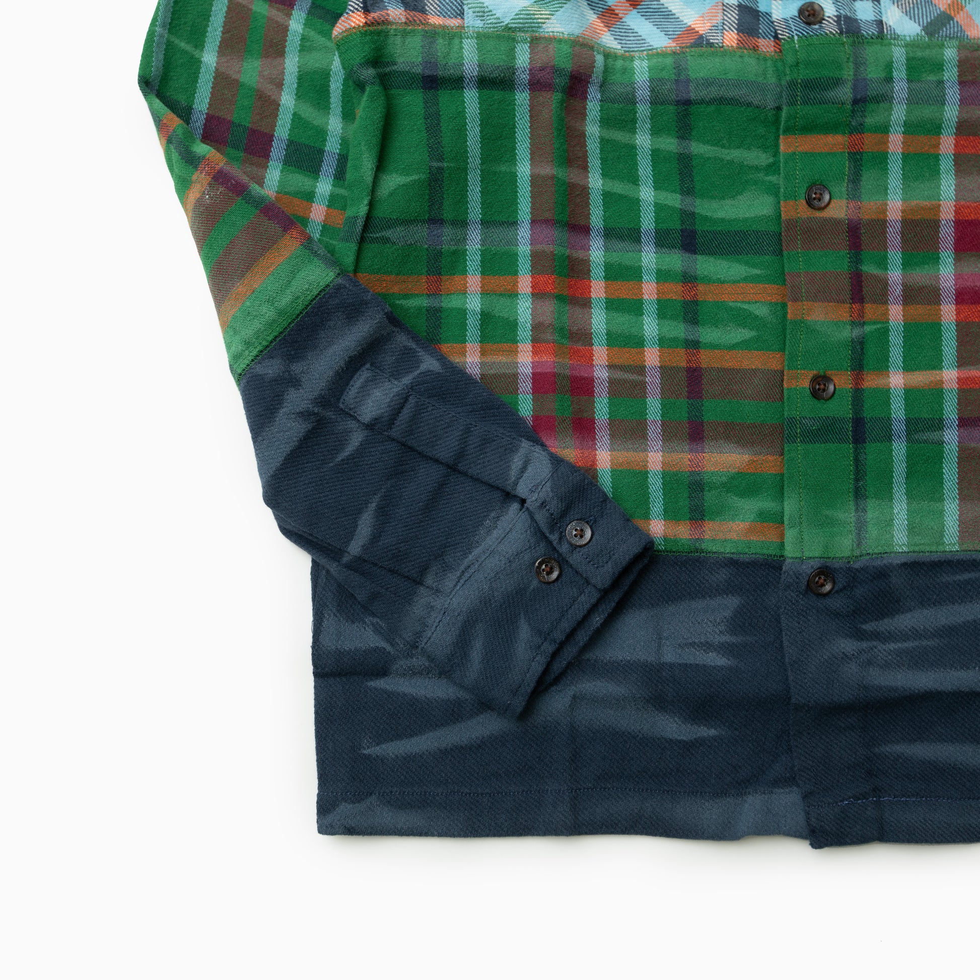 Billionaire boys club CURVE JACQUARD WASHED PLAID SHIRT