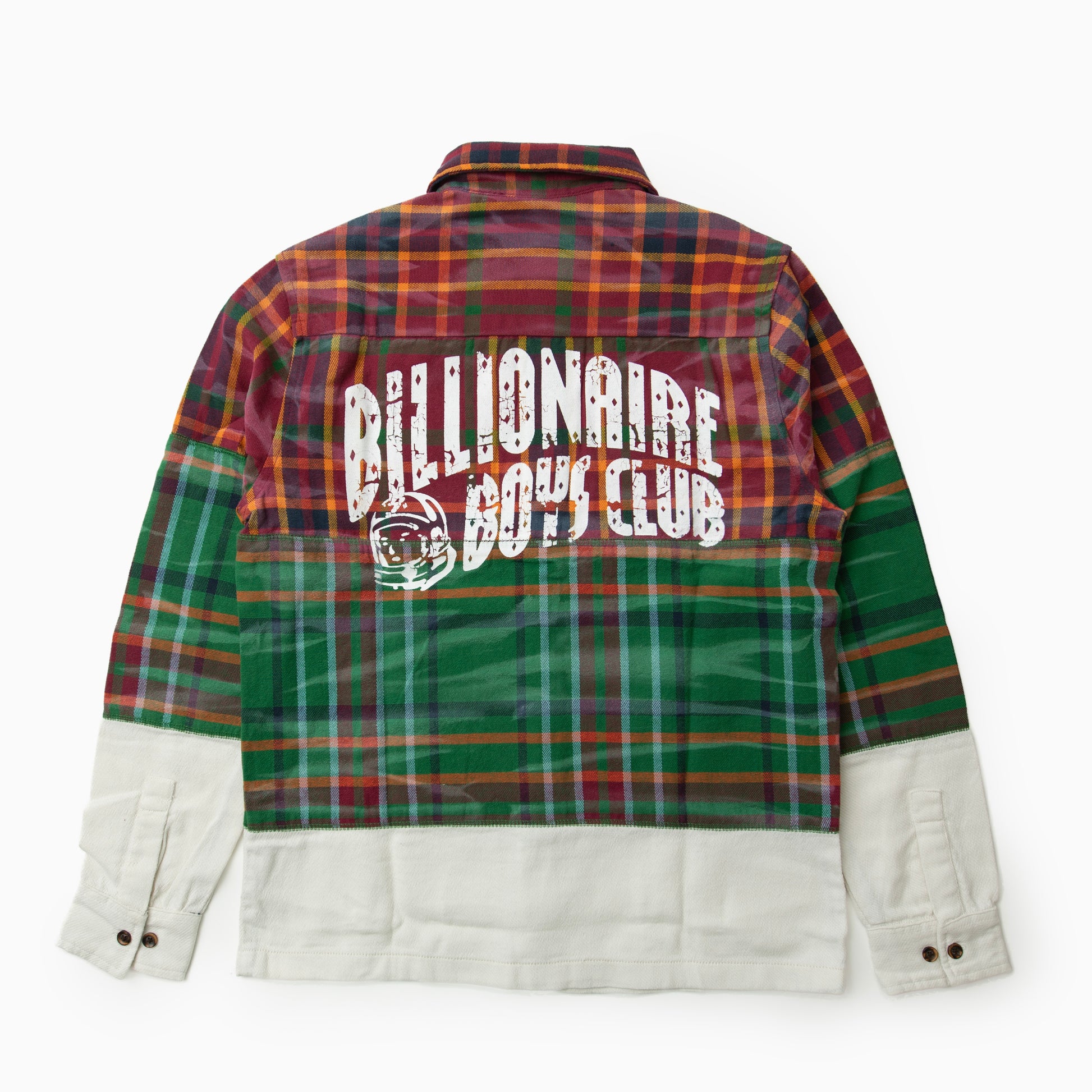 Billionaire boys club CURVE JACQUARD WASHED PLAID SHIRT