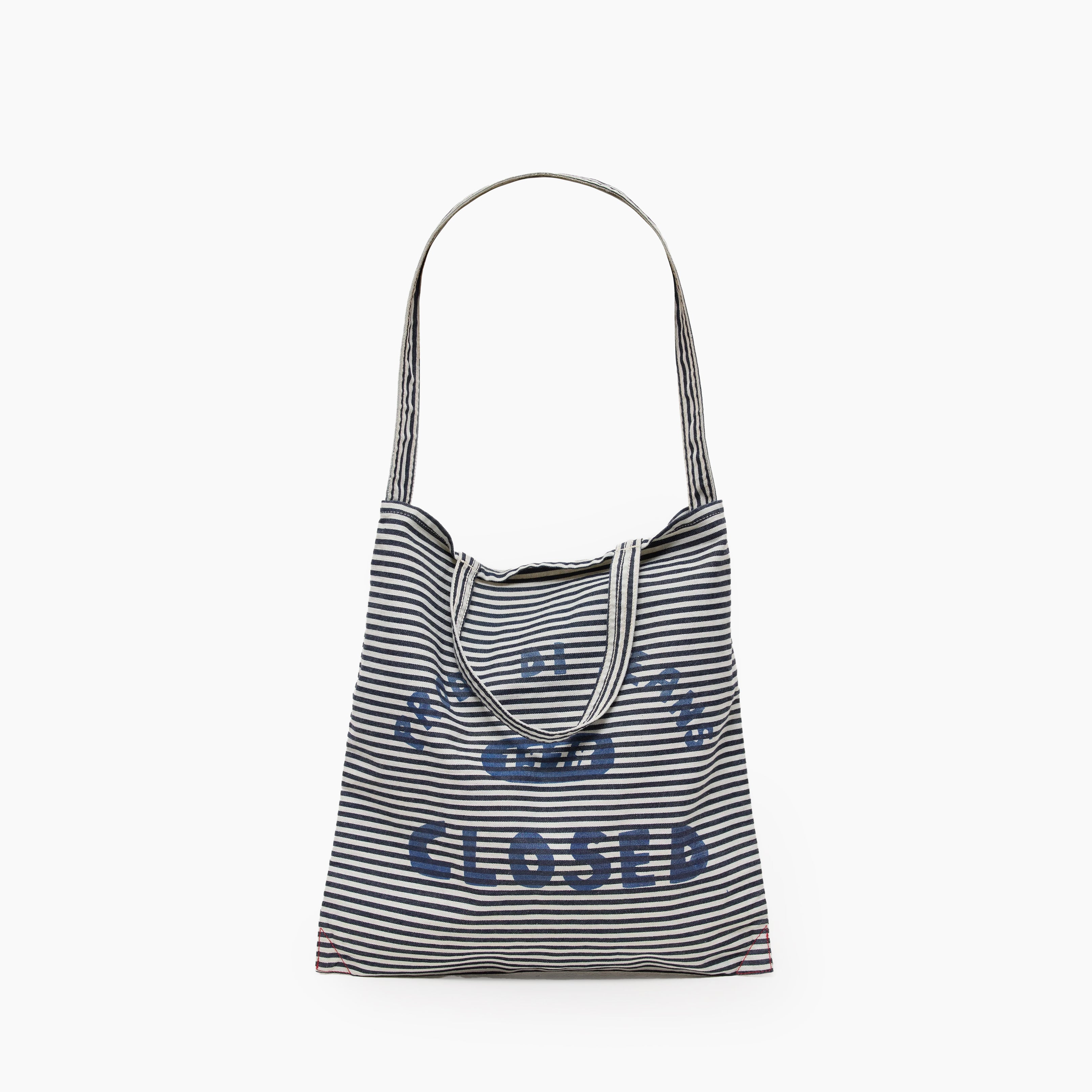 CLOSED Striped denim tote bag C80073-19S-20-LBL