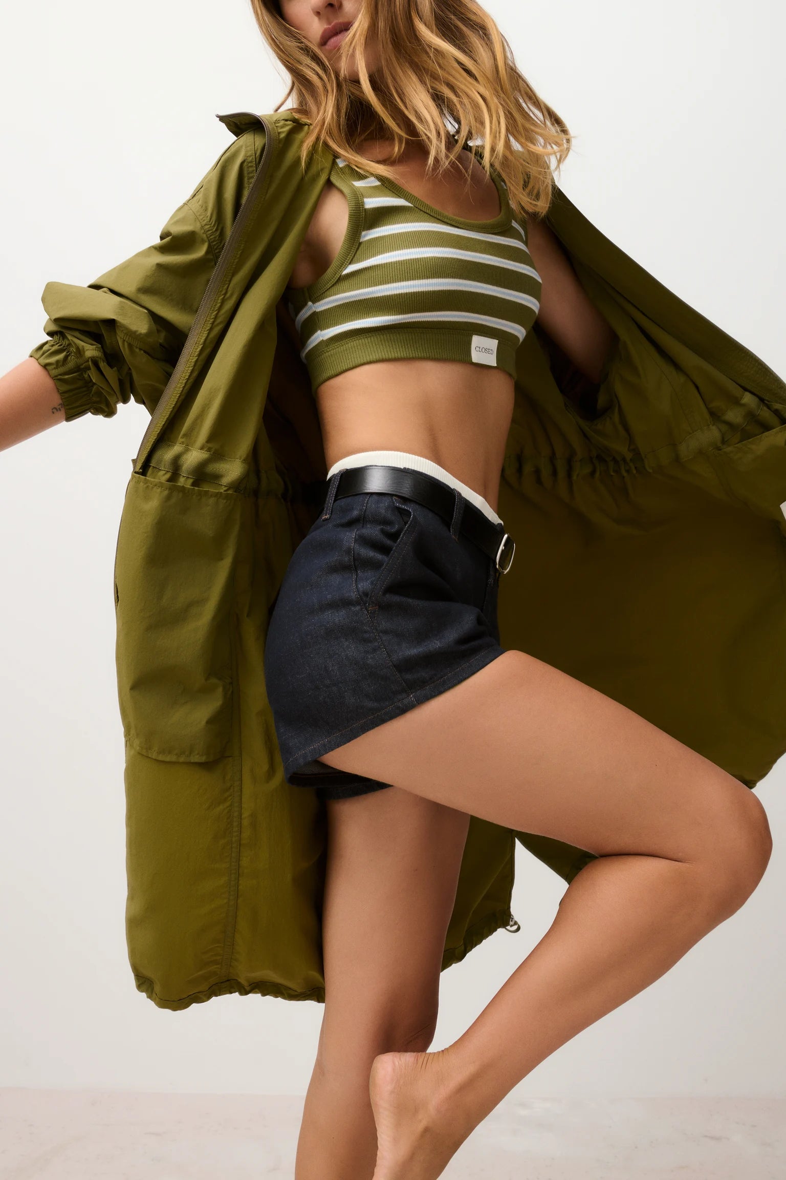 CLOSED Bralette aus gerippter Baumwolle C90996-42T-ST-689