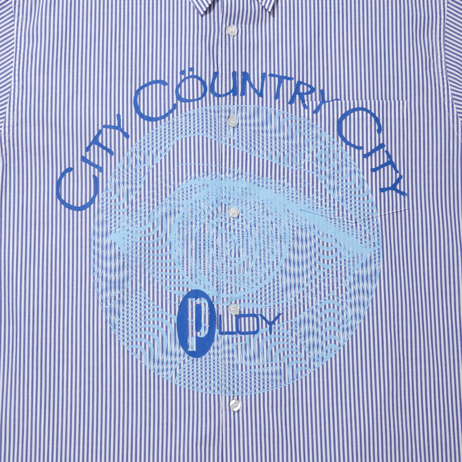CITY COUNTRY CITY COTTON STRIPE SHIRT_PLOY A ARTWORK BY Abu Qadim Haqq