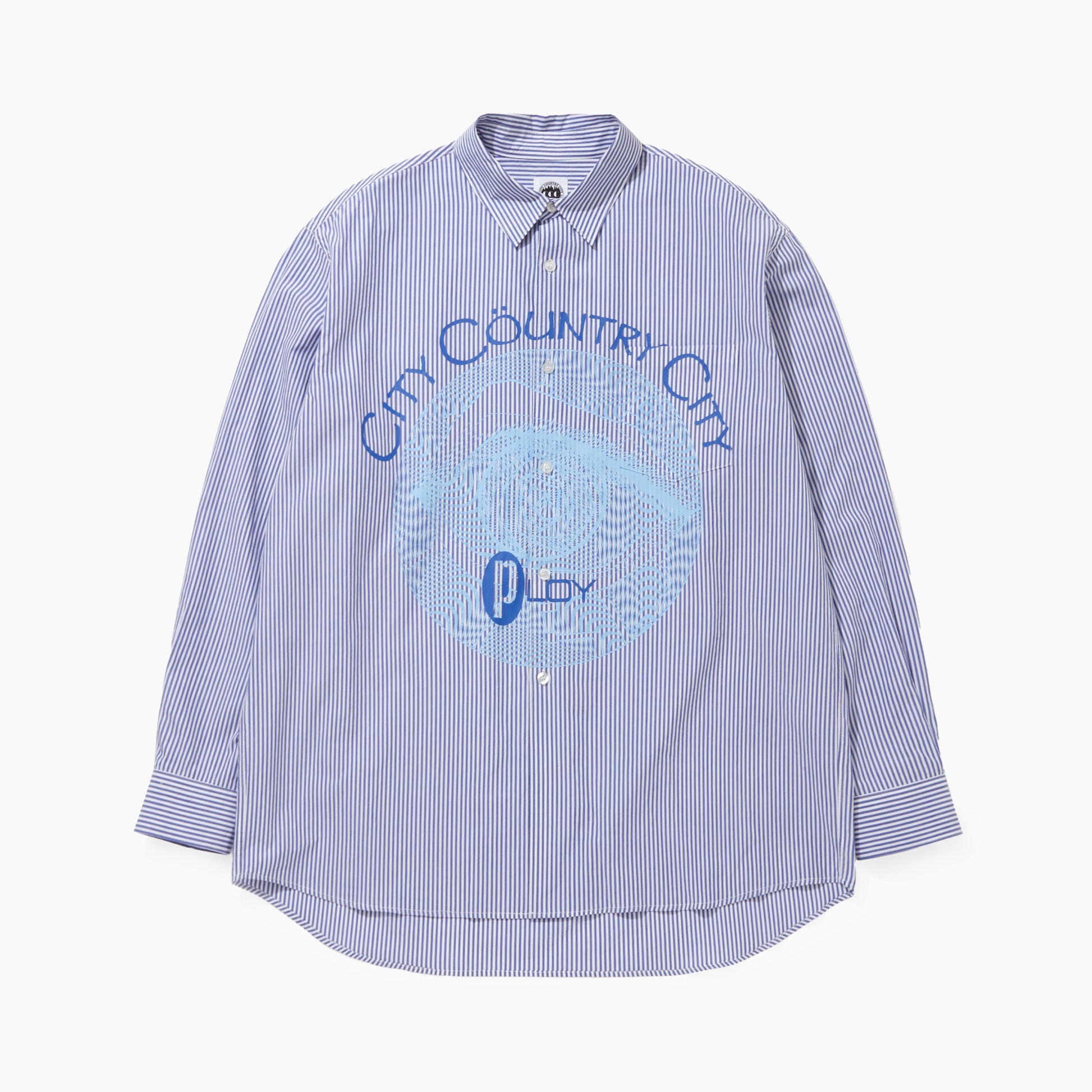 CITY COUNTRY CITY COTTON STRIPE SHIRT_PLOY A ARTWORK BY Abu Qadim Haqq