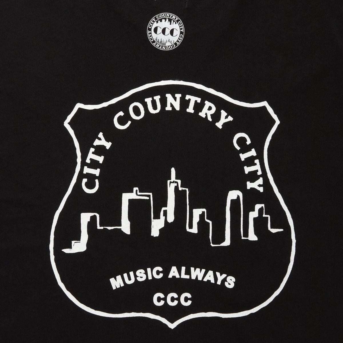 CITY COUNTRY CITY GARMENT DYE COTTON L/S T-SHIRT_MUSIC ALWAYS