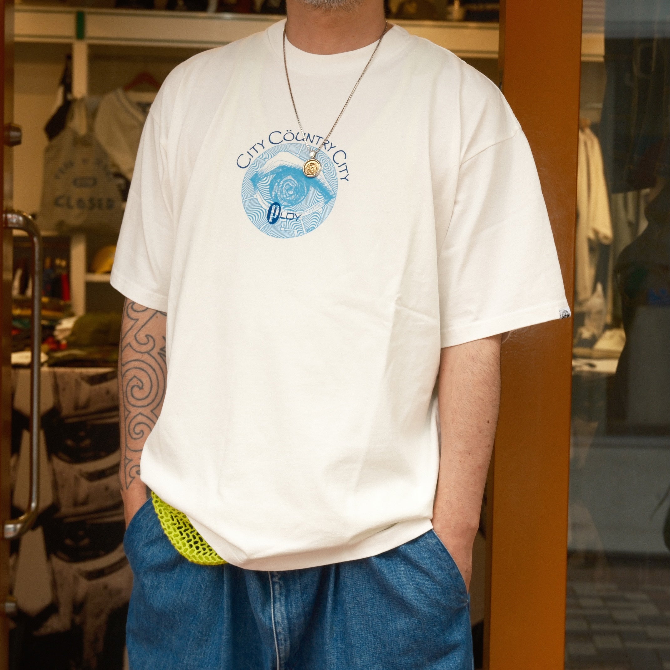 CITY COUNTRY CITY GARMENT DYE COTTON T-SHIRT_PLOY AA