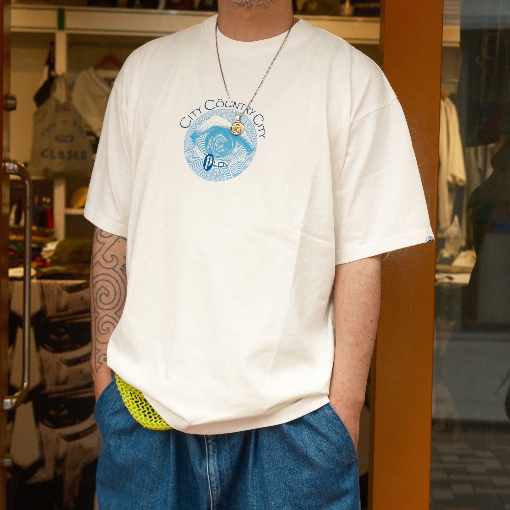 CITY COUNTRY CITY GARMENT DYE COTTON T-SHIRT_PLOY AA