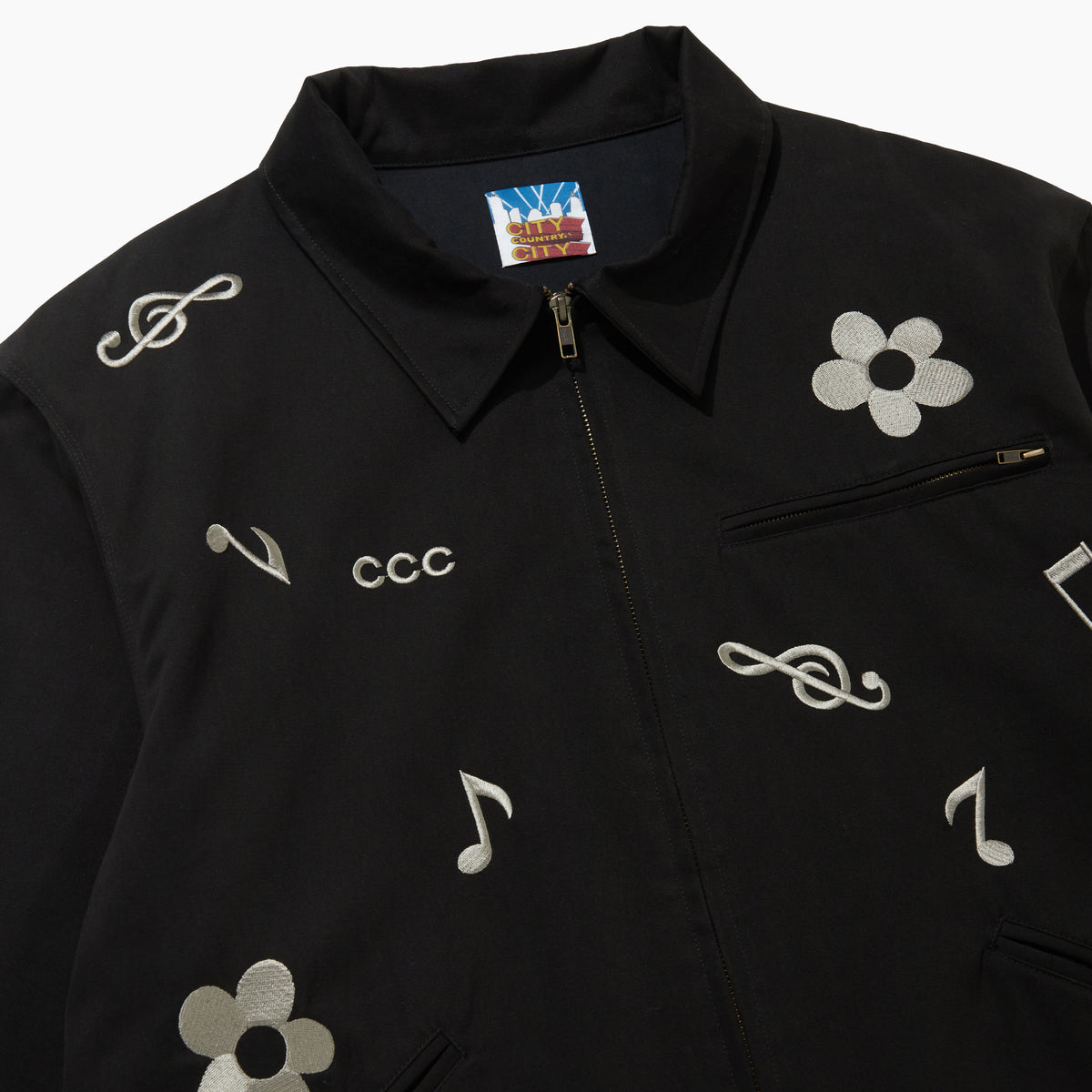 CITY COUNTRY CITY EMBROIDERY MOLSKIN BLOUSON