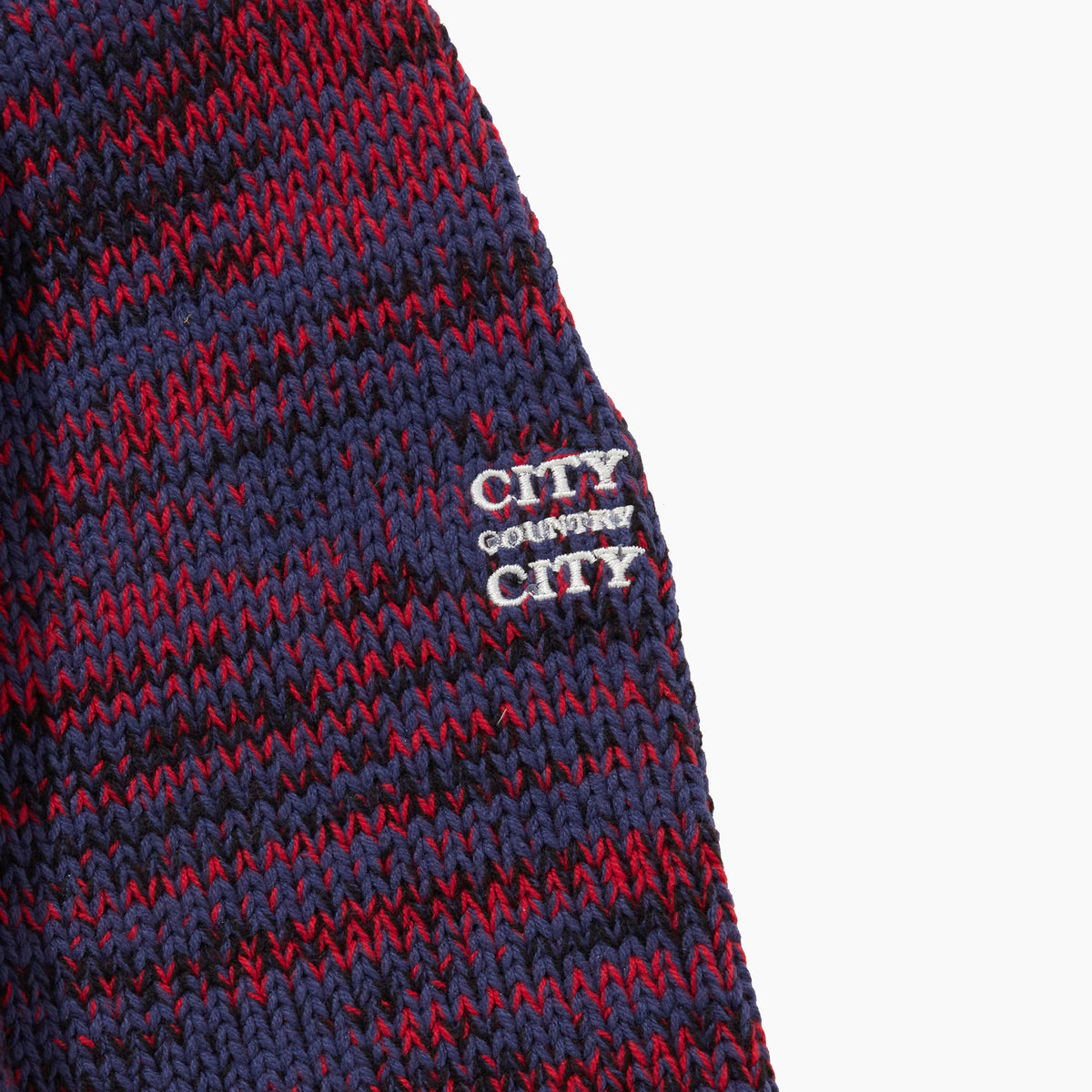 CITY COUNTRY CITY MIX KNIT SWEATER WITH BADGE