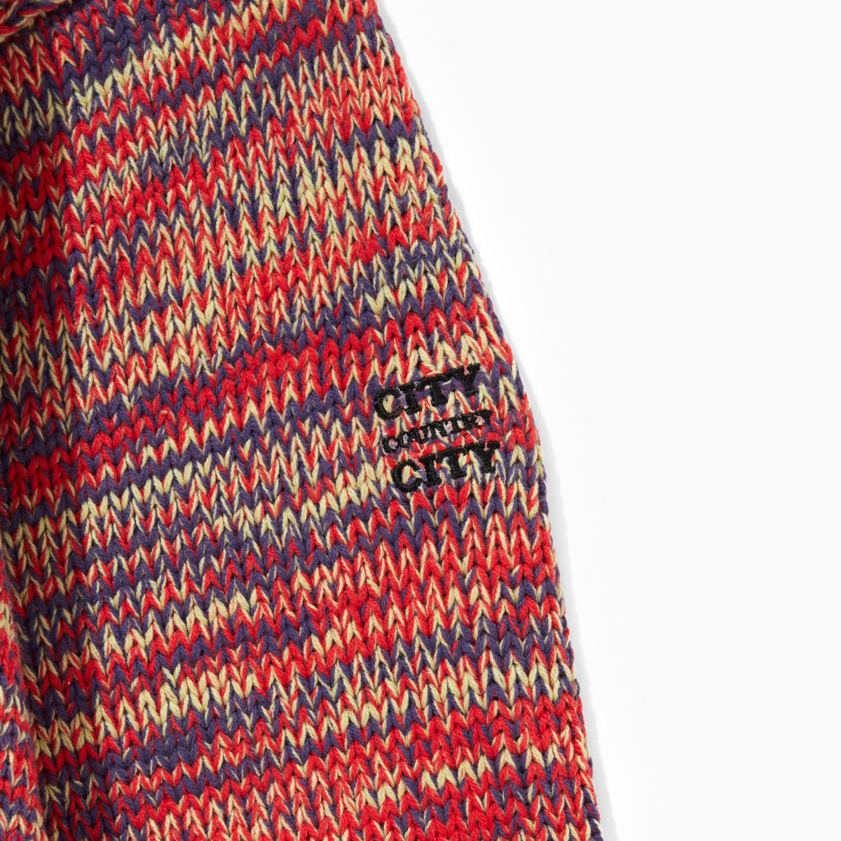 CITY COUNTRY CITY MIX KNIT SWEATER WITH BADGE