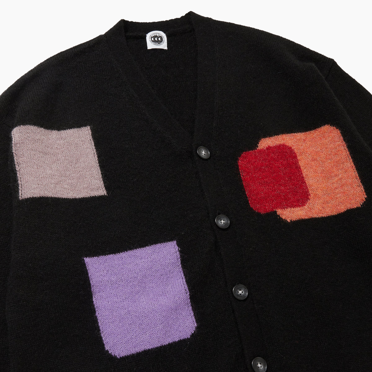 CITY COUNTRY CITY MOHAIR CARDIGAN WITH BADGE