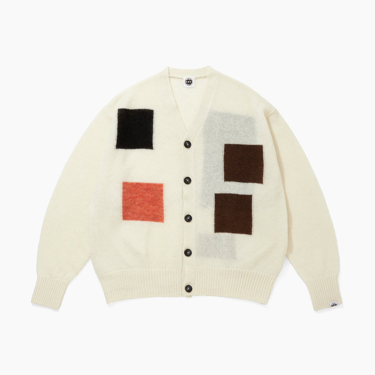 CITY COUNTRY CITY MOHAIR CARDIGAN WITH BADGE